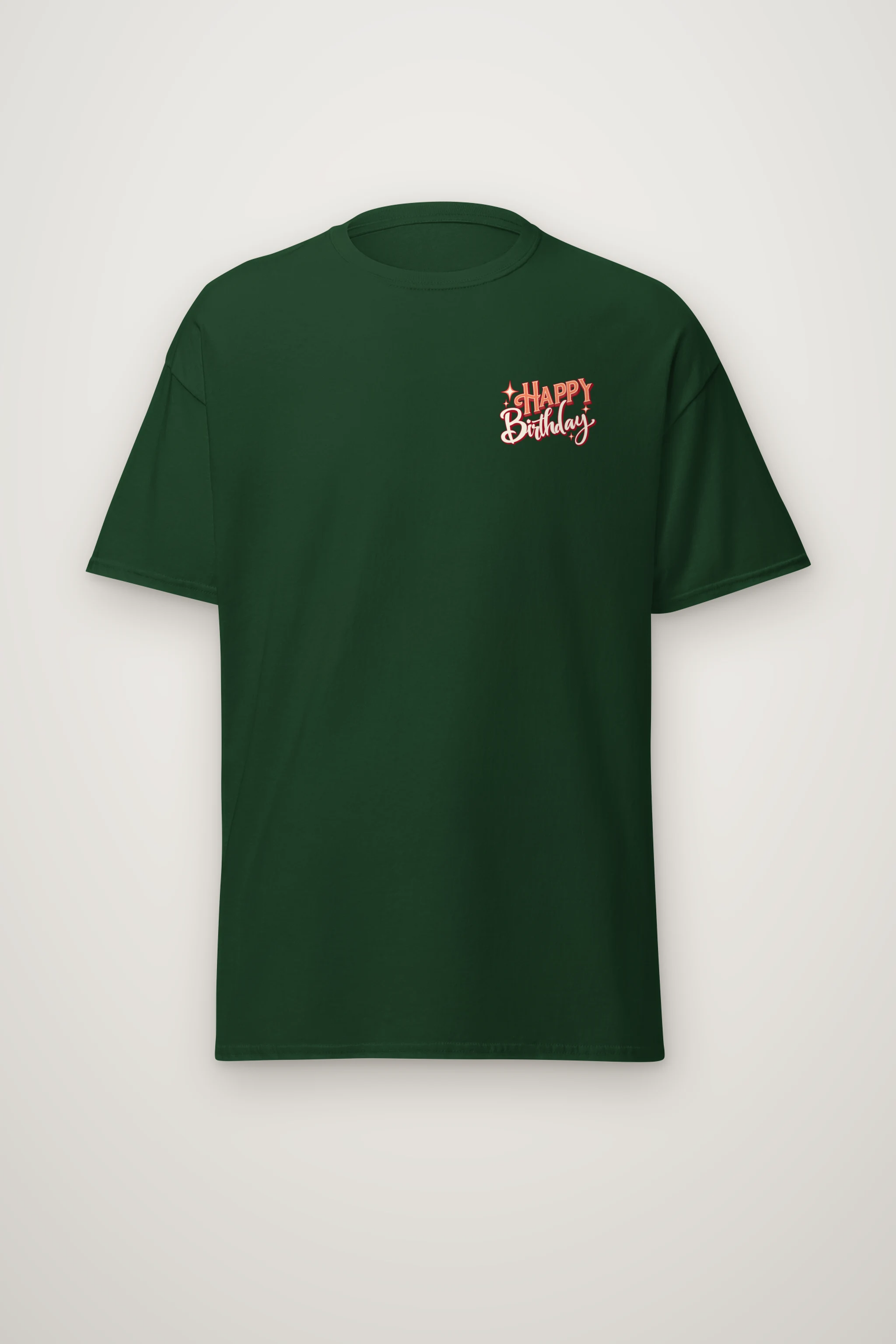 "Happy Birthday Collage" Heavyweight Unisex Crewneck T-shirt