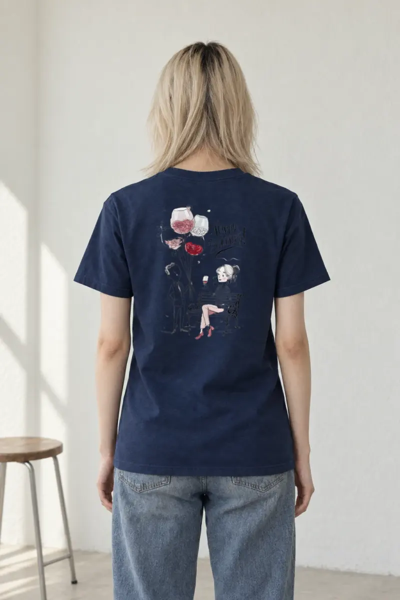 "Happy Birthday Couple" Heavyweight Unisex Crewneck T-shirt