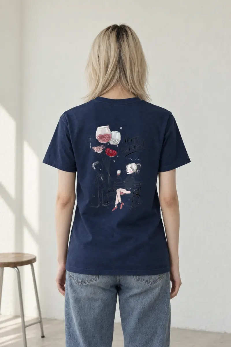 "Happy Birthday Couple" Heavyweight Unisex Crewneck T-shirt