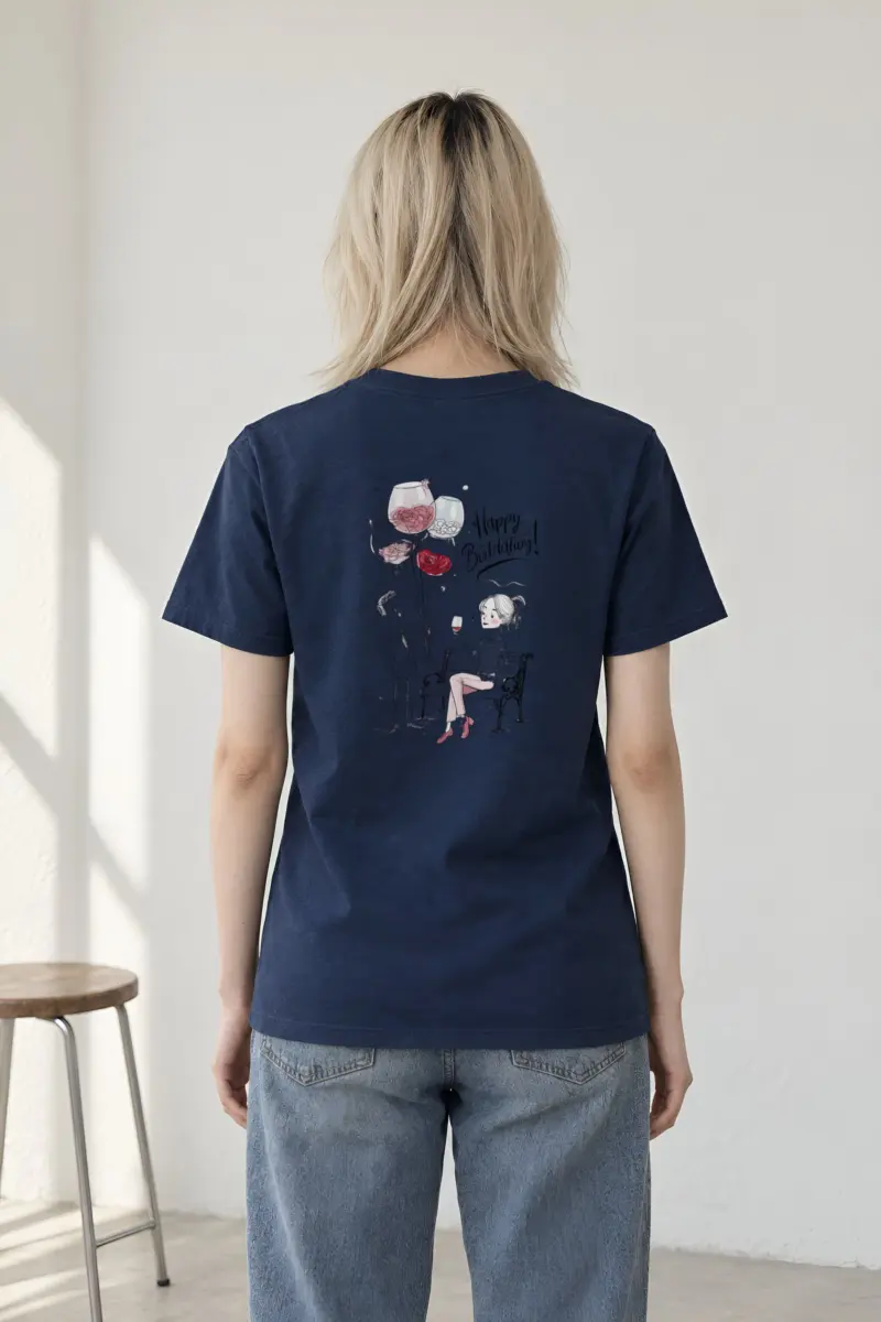 "Happy Birthday Couple" Heavyweight Unisex Crewneck T-shirt