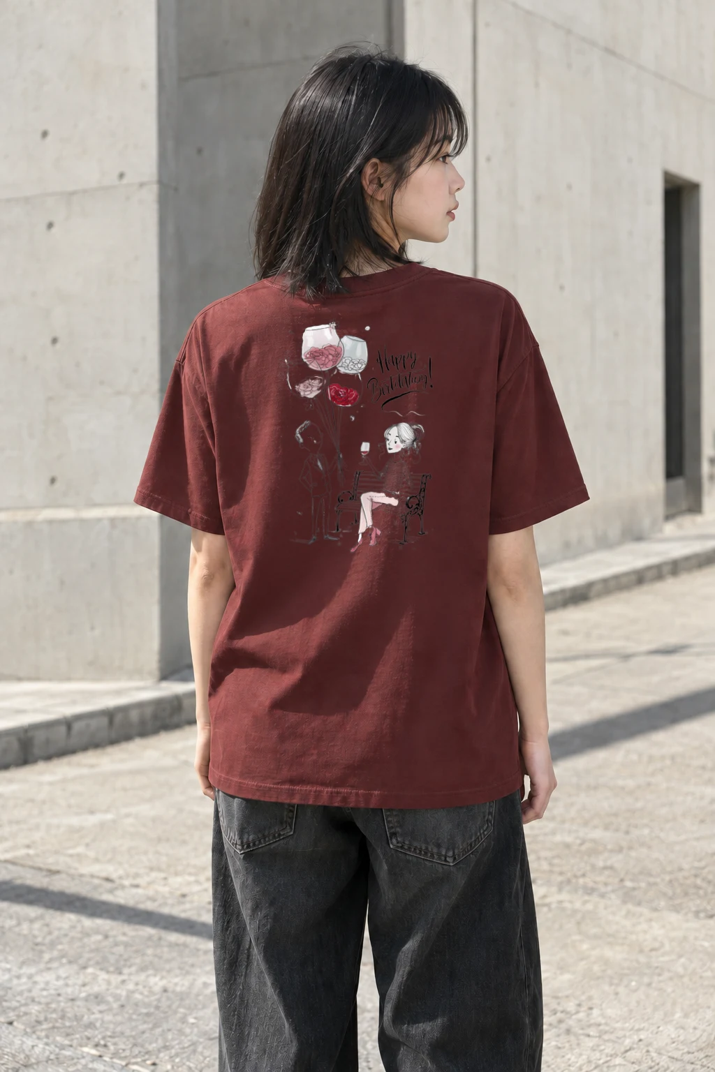 "Happy Birthday Couple" Heavyweight Unisex Crewneck T-shirt | Gildan 5000