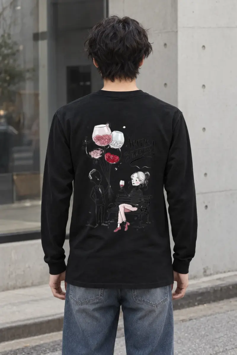"Happy Birthday Couple" Unisex Longsleeve T-shirt