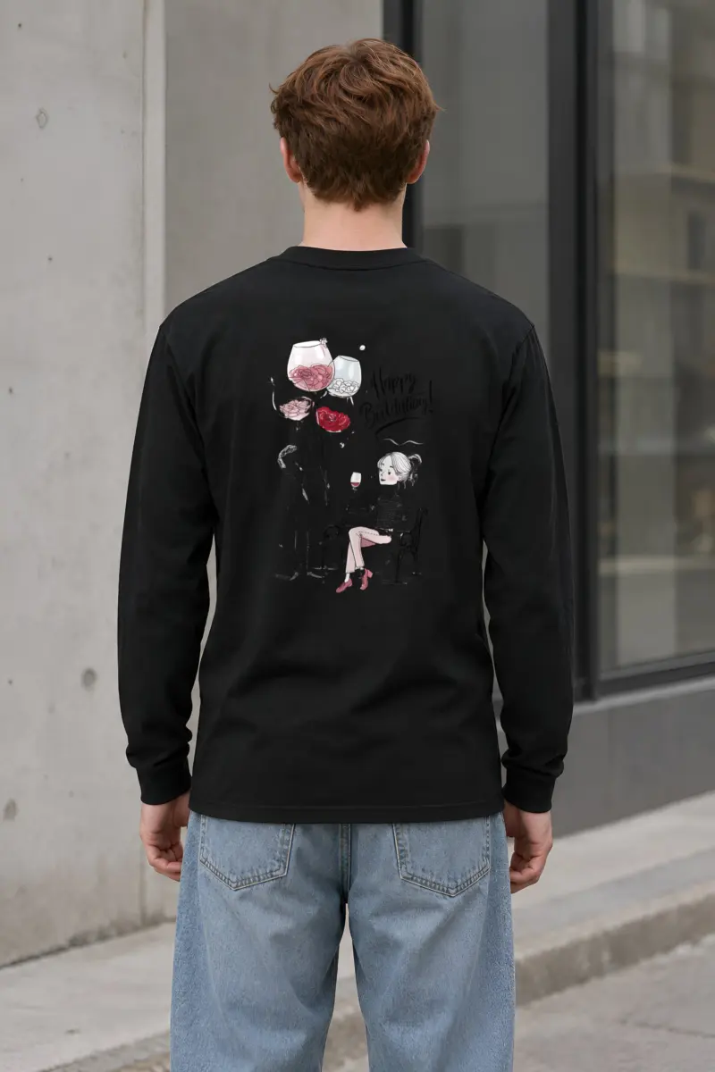 "Happy Birthday Couple" Unisex Longsleeve T-shirt