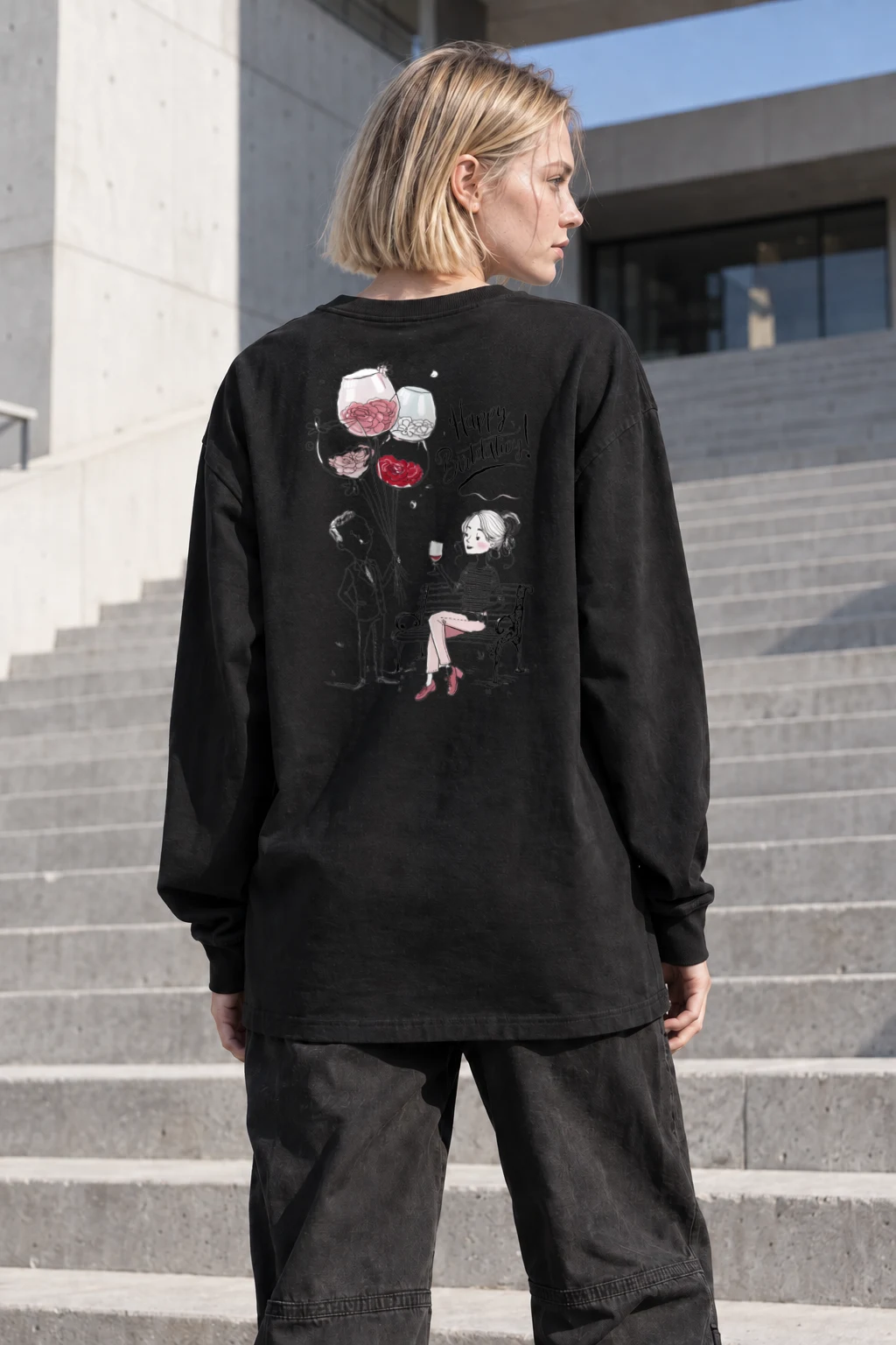 "Happy Birthday Couple" Unisex Longsleeve T-shirt | Gildan 2400