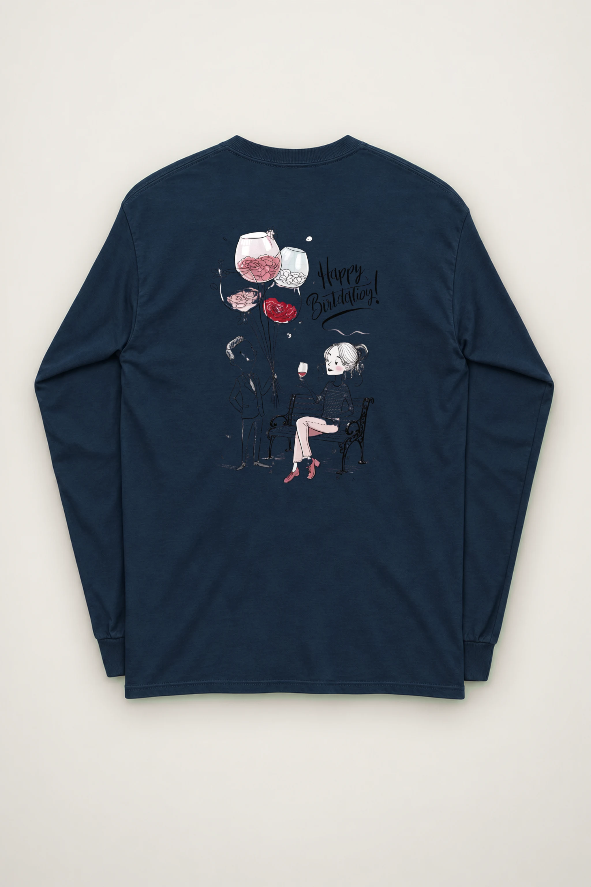 "Happy Birthday Couple" Unisex Longsleeve T-shirt