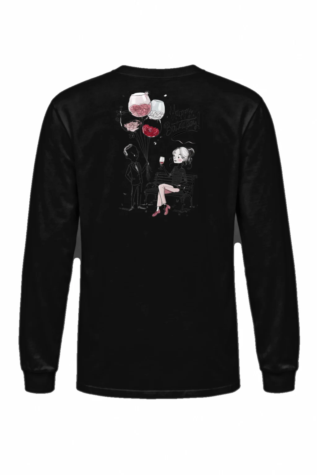 "Happy Birthday Couple" Unisex Longsleeve T-shirt | Gildan 2400