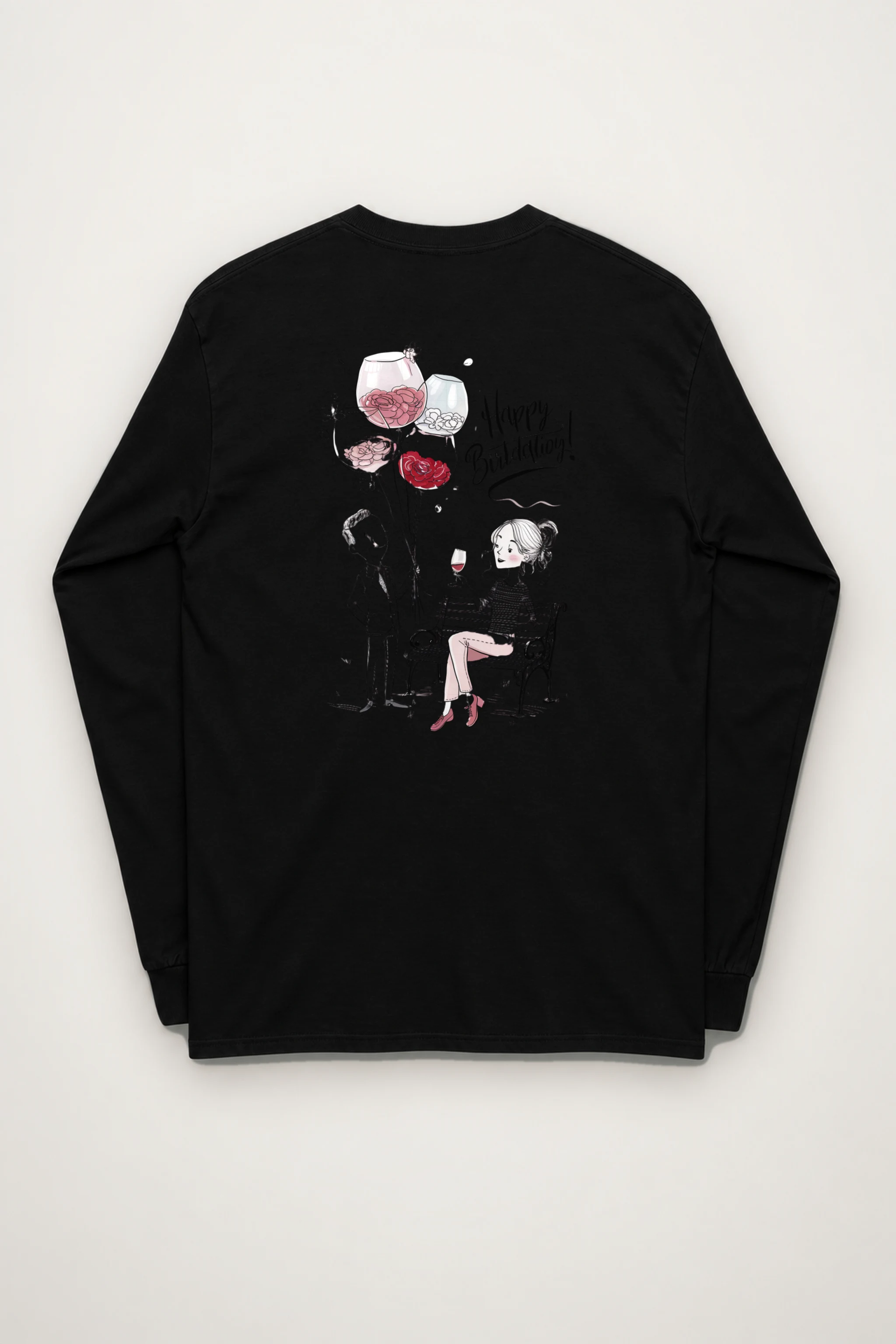 "Happy Birthday Couple" Unisex Longsleeve T-shirt