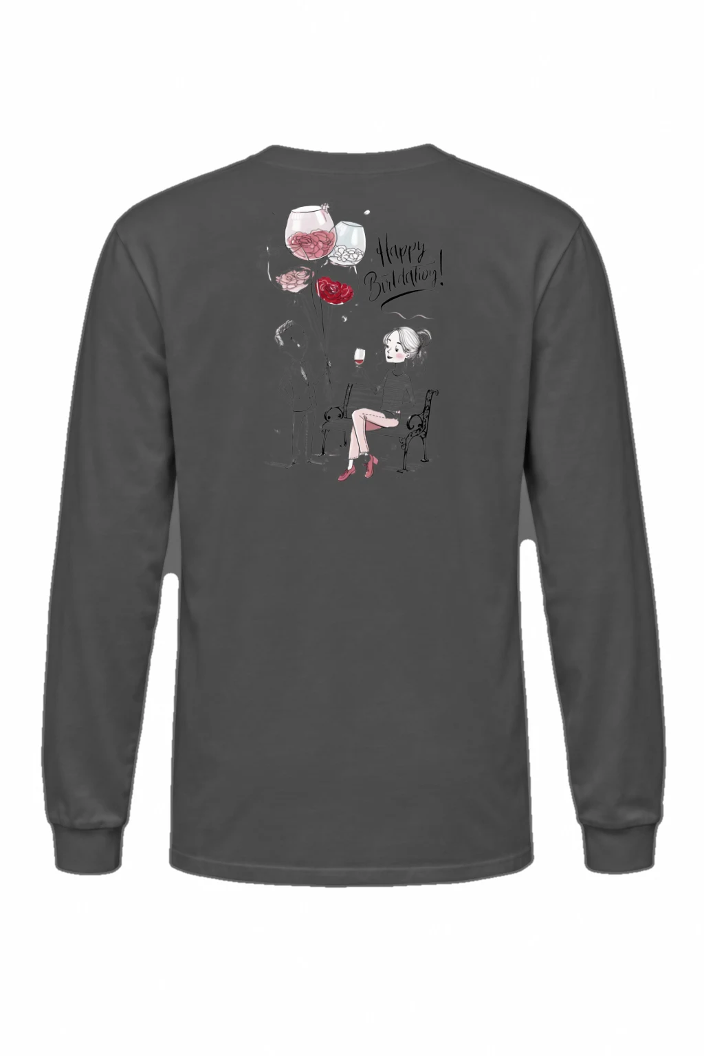 "Happy Birthday Couple" Unisex Longsleeve T-shirt | Gildan 2400