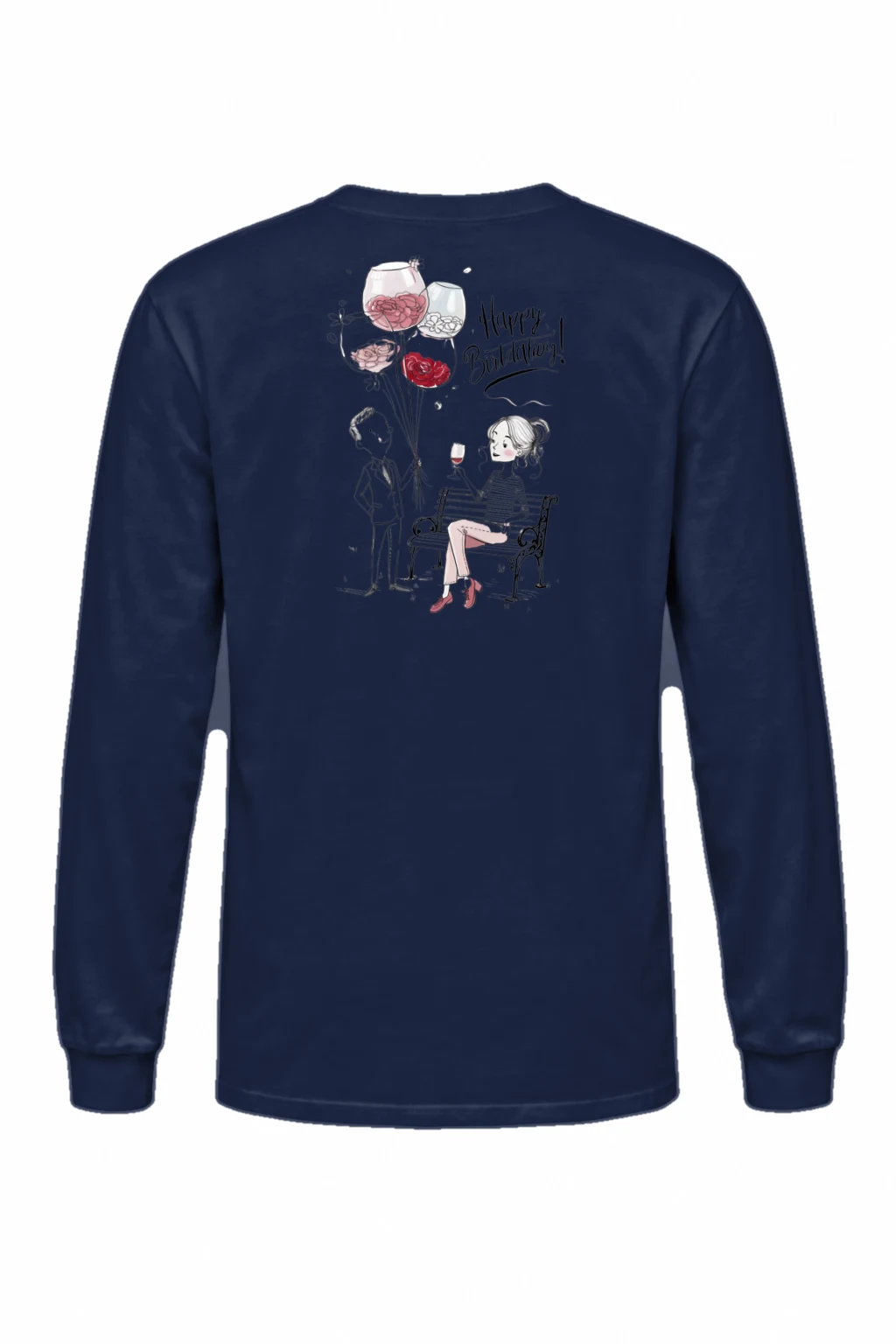 "Happy Birthday Couple" Unisex Longsleeve T-shirt | Gildan 2400