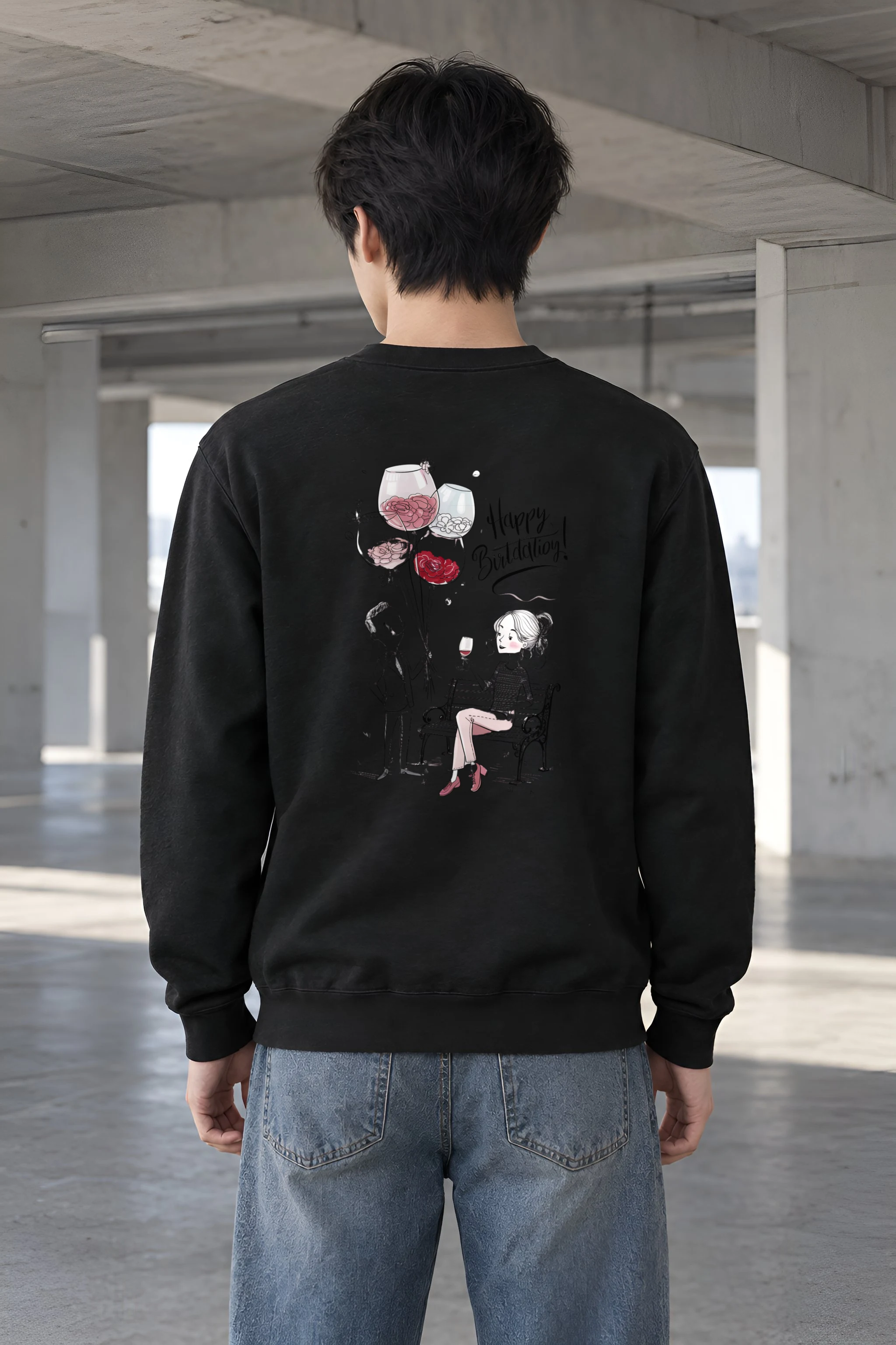 "Happy Birthday" Heavy Blend Unisex Crewneck Sweatshirt