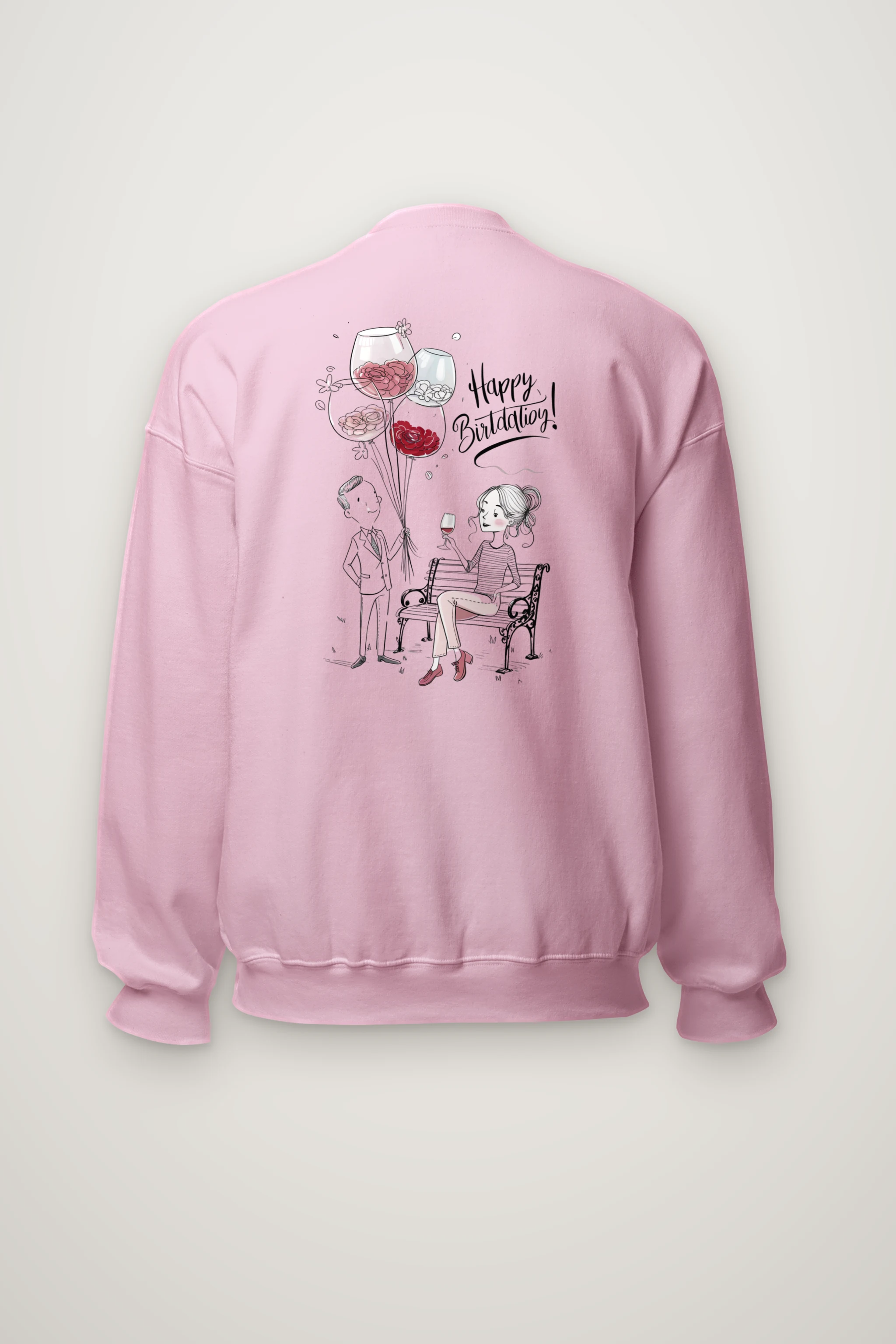 "Happy Birthday" Heavy Blend Unisex Crewneck Sweatshirt
