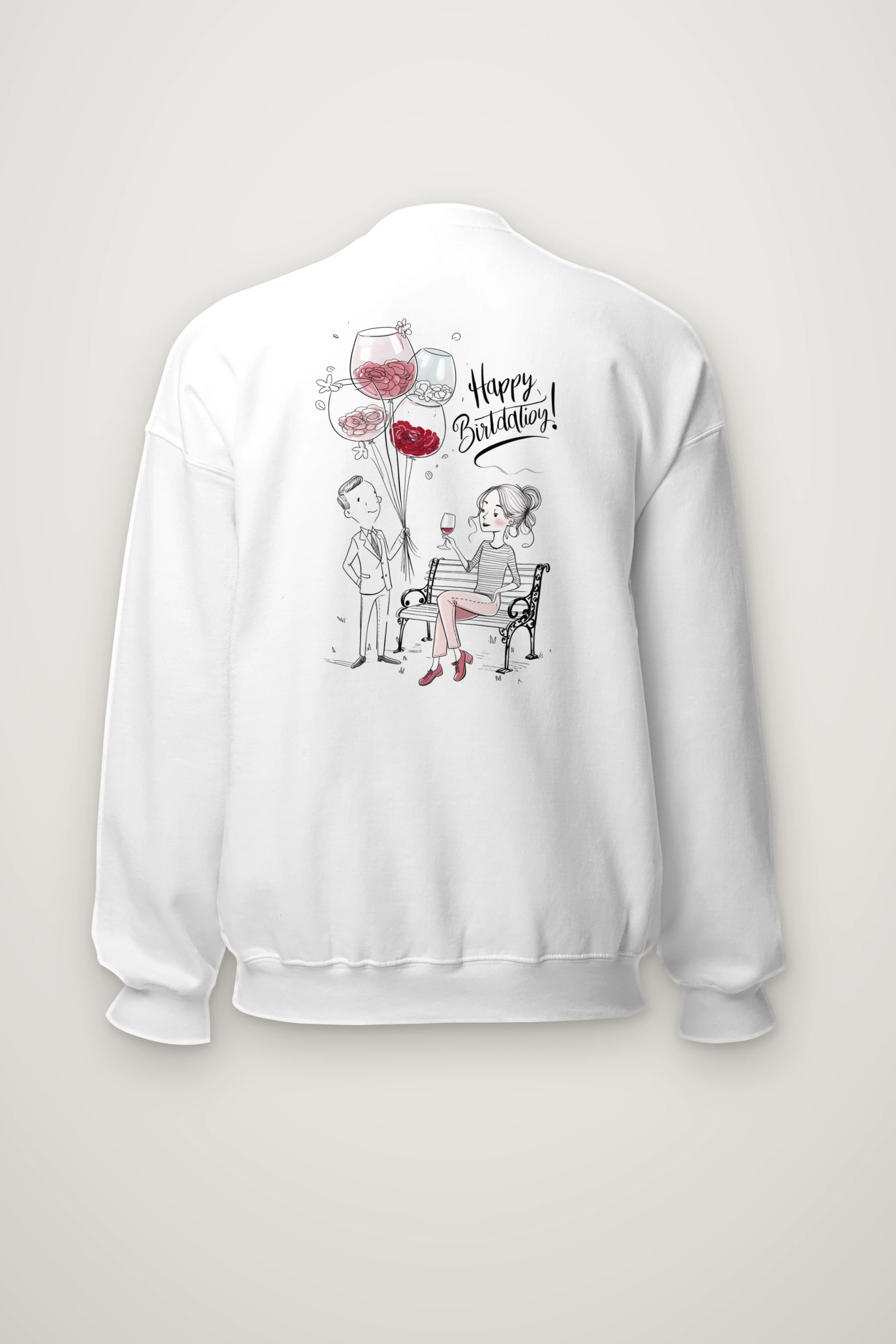 "Happy Birthday" Heavy Blend Unisex Crewneck Sweatshirt