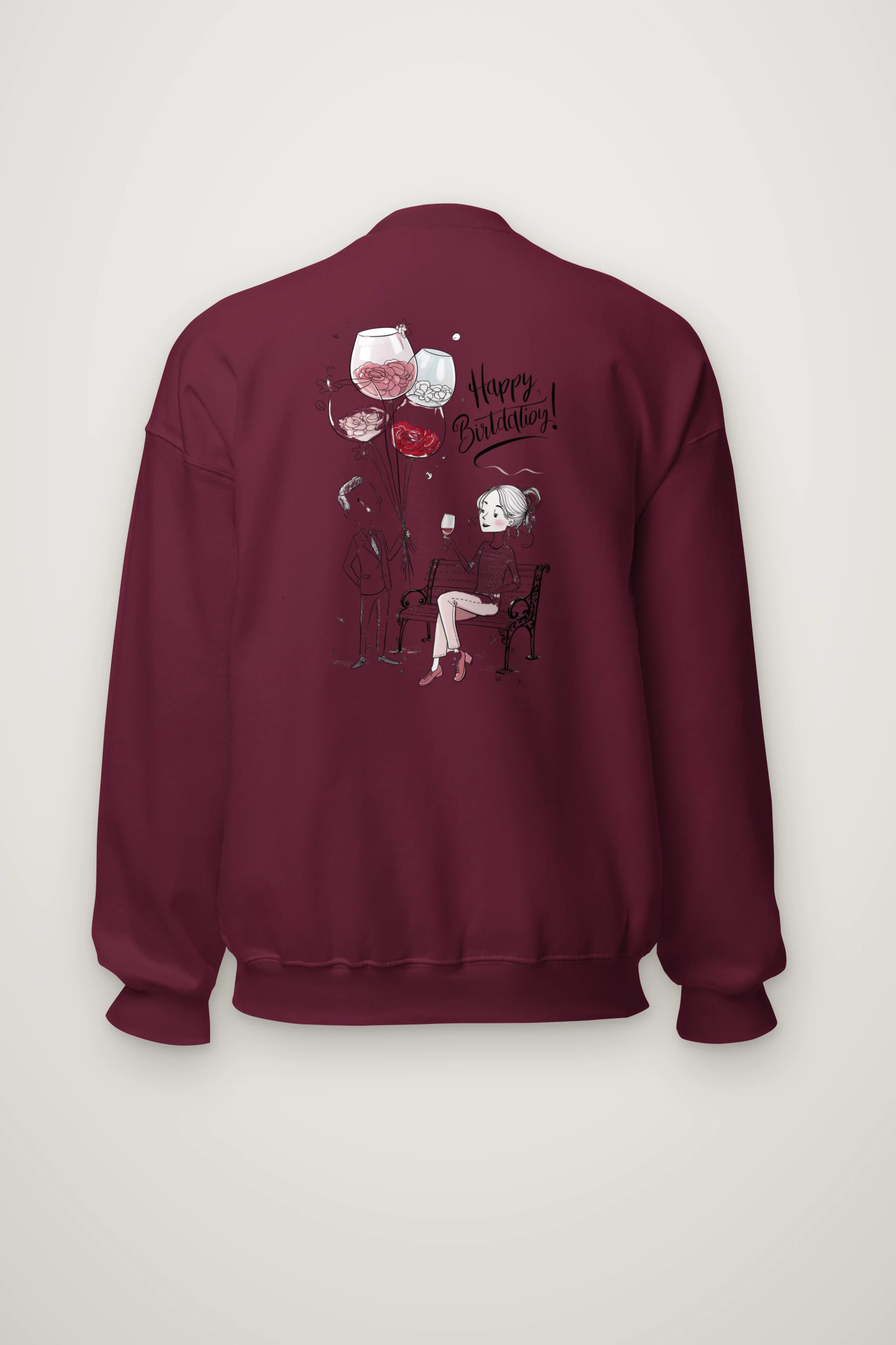 "Happy Birthday" Heavy Blend Unisex Crewneck Sweatshirt