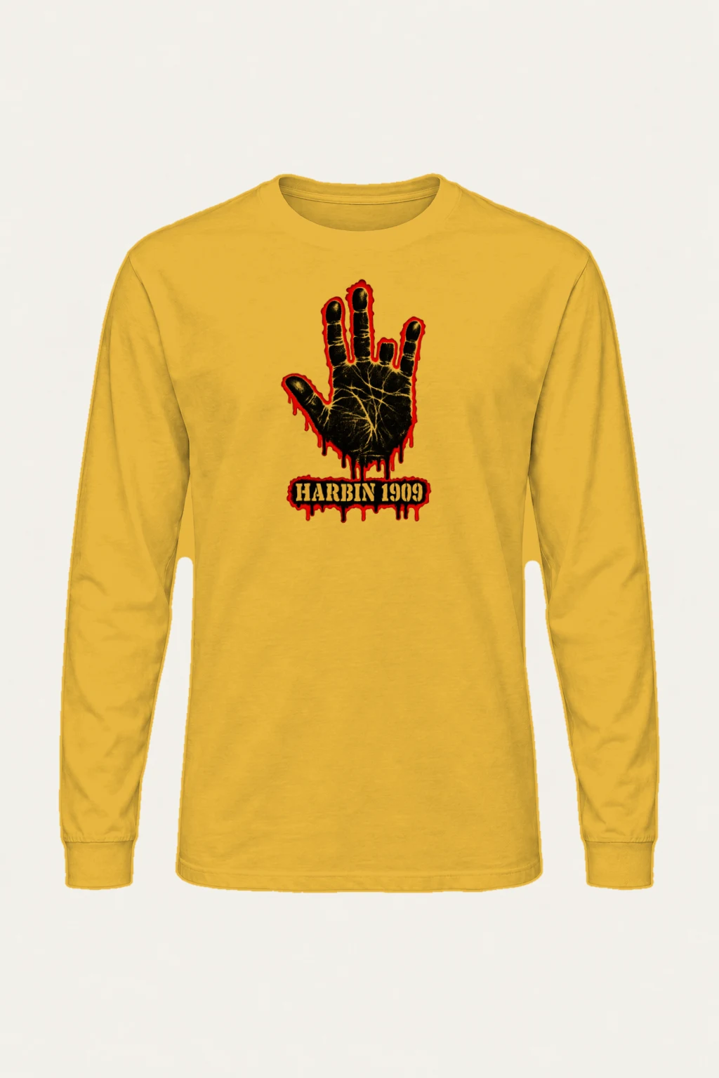 "Harbin 1909 Handprint" Unisex Longsleeve T-shirt | Gildan 2400