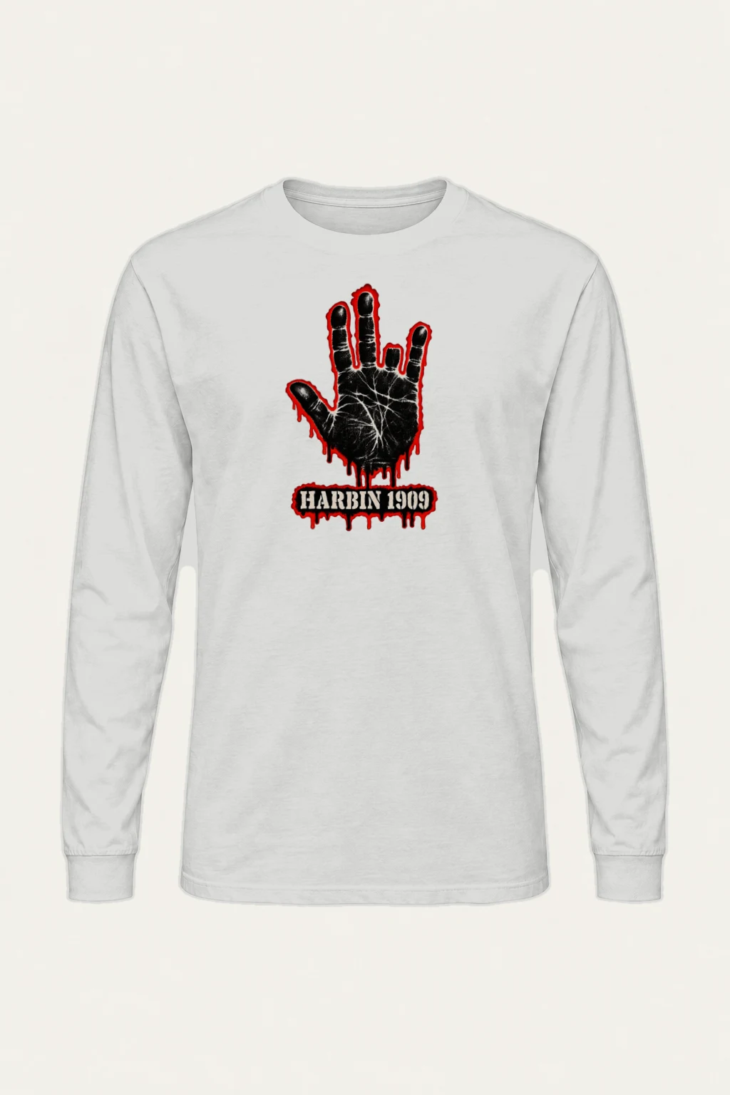 "Harbin 1909 Handprint" Unisex Longsleeve T-shirt | Gildan 2400
