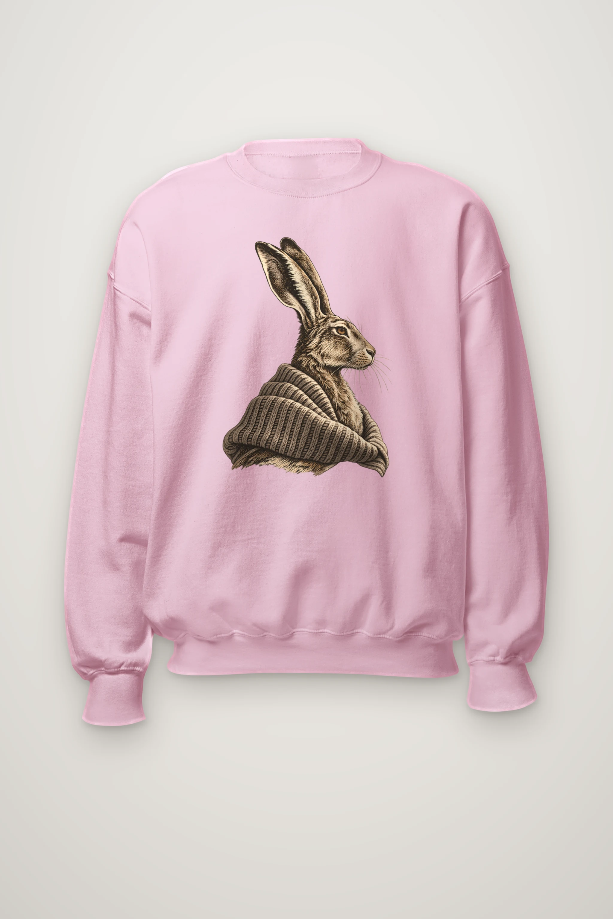 "Hare In Winter Wool" Heavy Blend Unisex Crewneck Sweatshirt