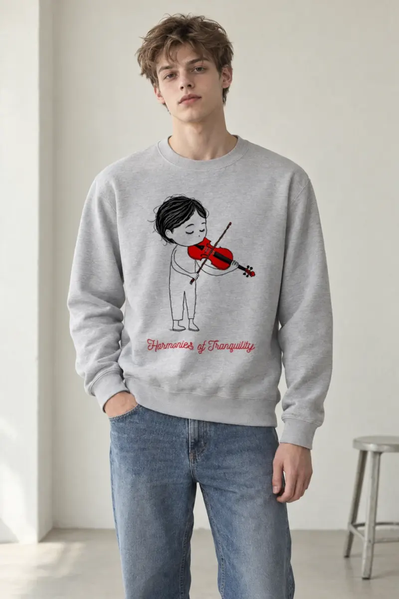 "Harmonies Of Tranquility" Heavy Blend Unisex Crewneck Sweatshirt | Gildan 18000
