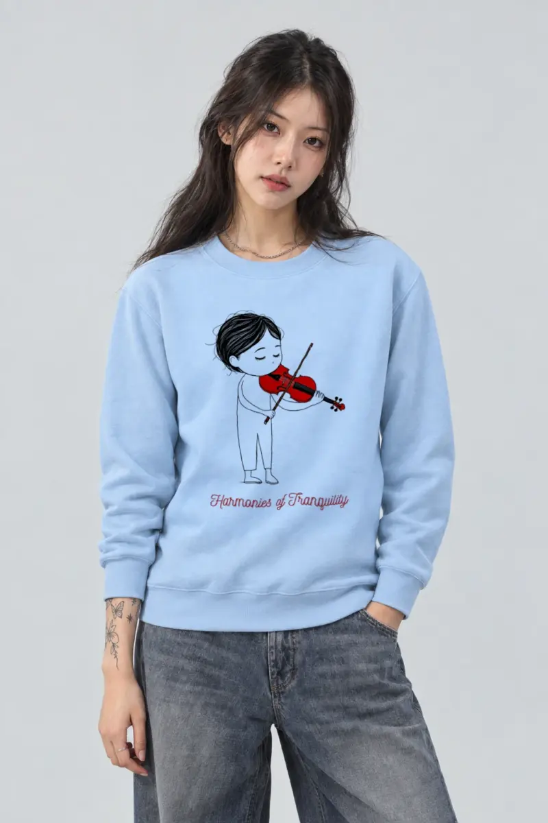 "Harmonies Of Tranquility" Heavy Blend Unisex Crewneck Sweatshirt