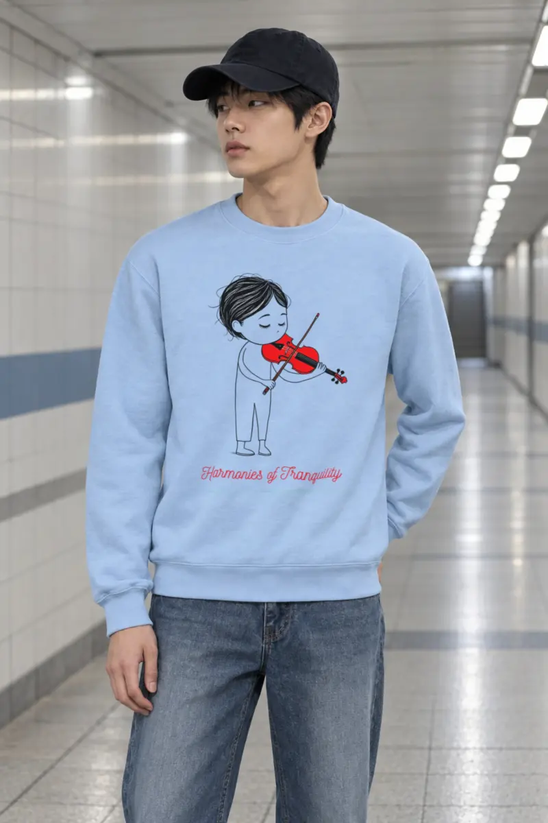 "Harmonies Of Tranquility" Heavy Blend Unisex Crewneck Sweatshirt