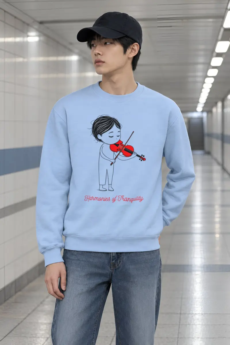 "Harmonies Of Tranquility" Heavy Blend Unisex Crewneck Sweatshirt