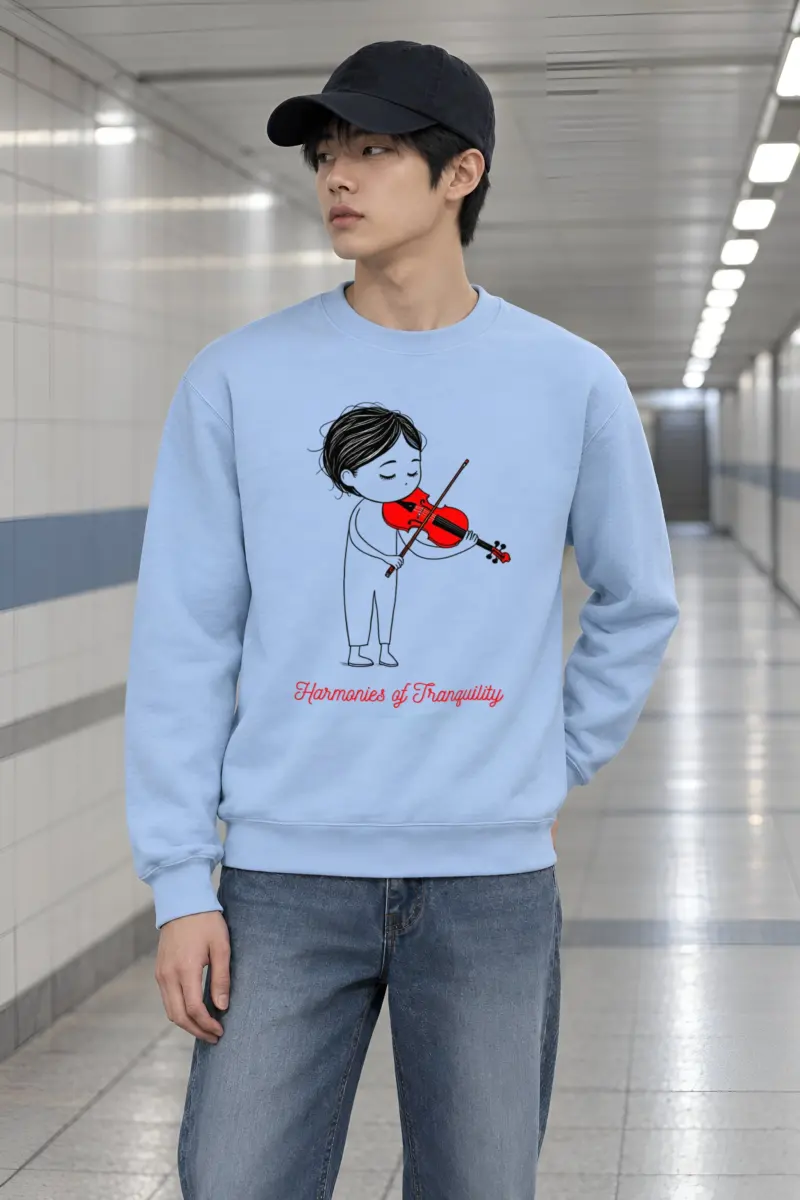 "Harmonies Of Tranquility" Heavy Blend Unisex Crewneck Sweatshirt