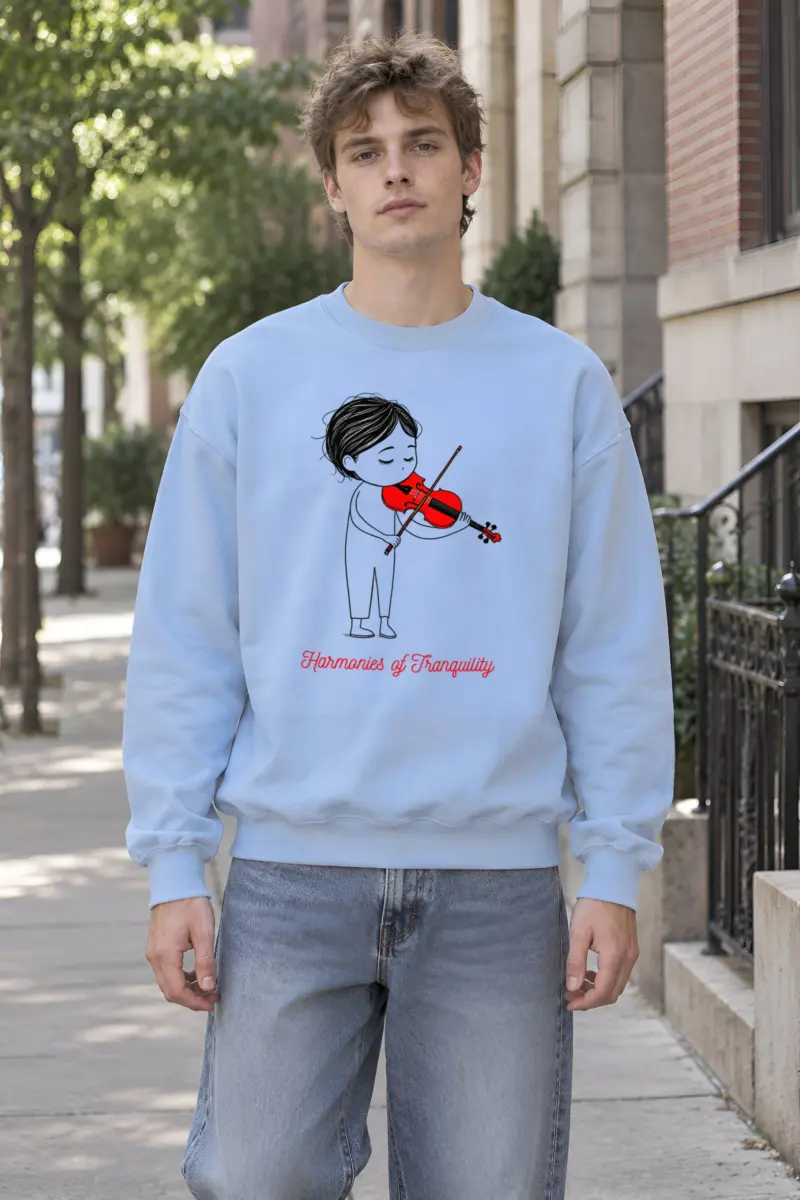 "Harmonies Of Tranquility" Heavy Blend Unisex Crewneck Sweatshirt