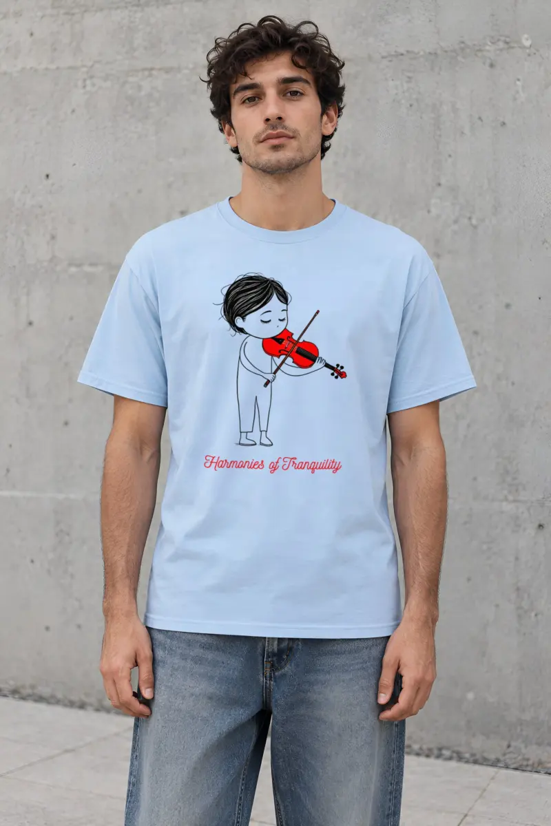 "Harmonies of Tranquility" Heavyweight Unisex Crewneck T-shirt