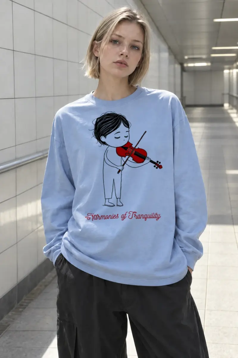 “Harmonies of Tranquility” Unisex Longsleeve T-shirt | Gildan 2400