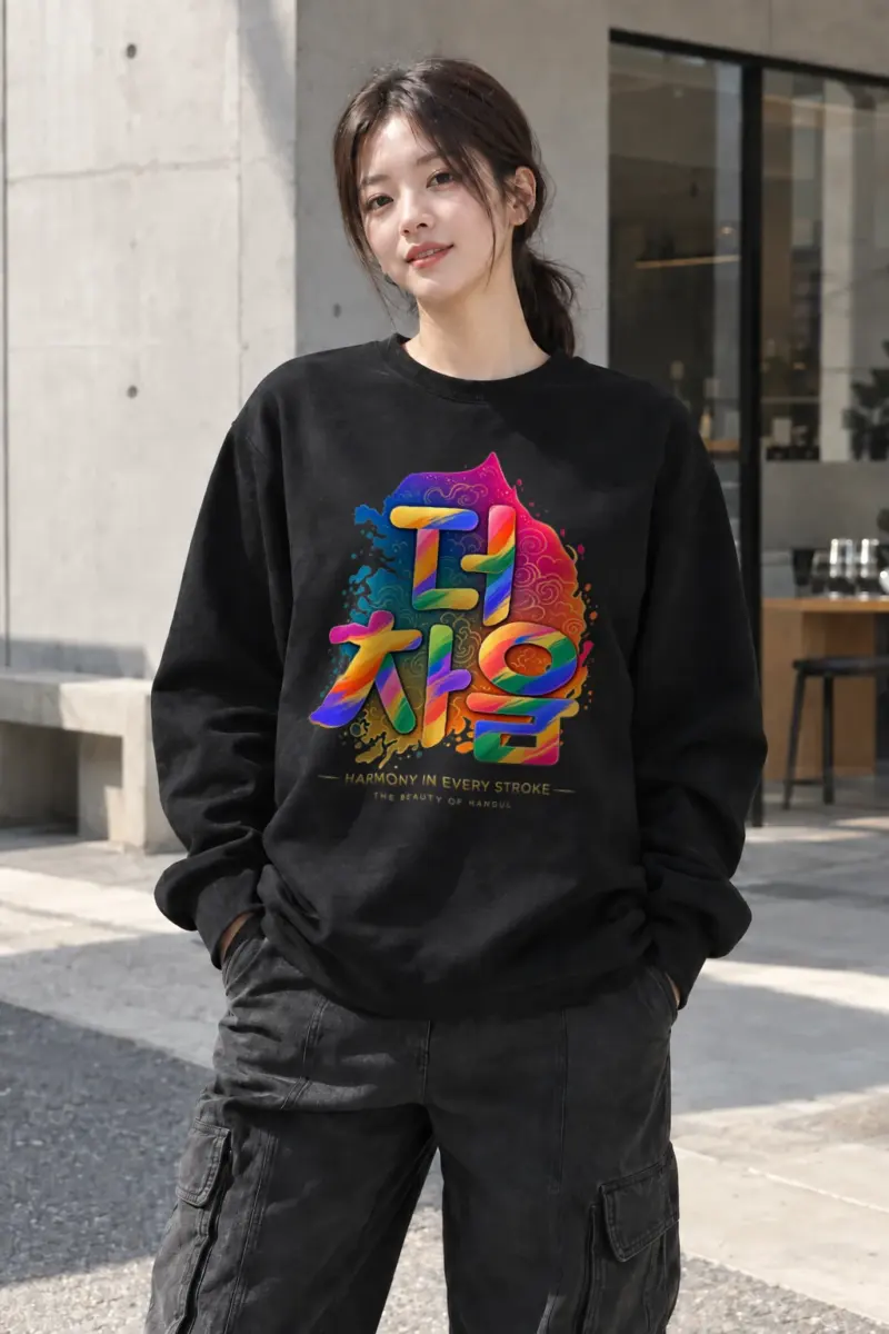 "Harmony In Every Stroke" Heavy Blend Unisex Crewneck Sweatshirt | Gildan 18000
