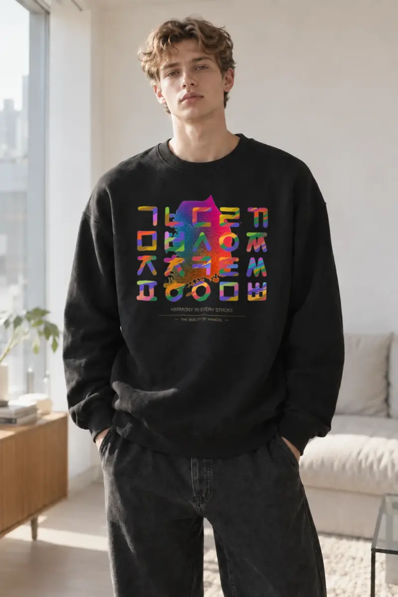 "Harmony In Every Stroke" Heavy Blend Unisex Crewneck Sweatshirt | Gildan 18000