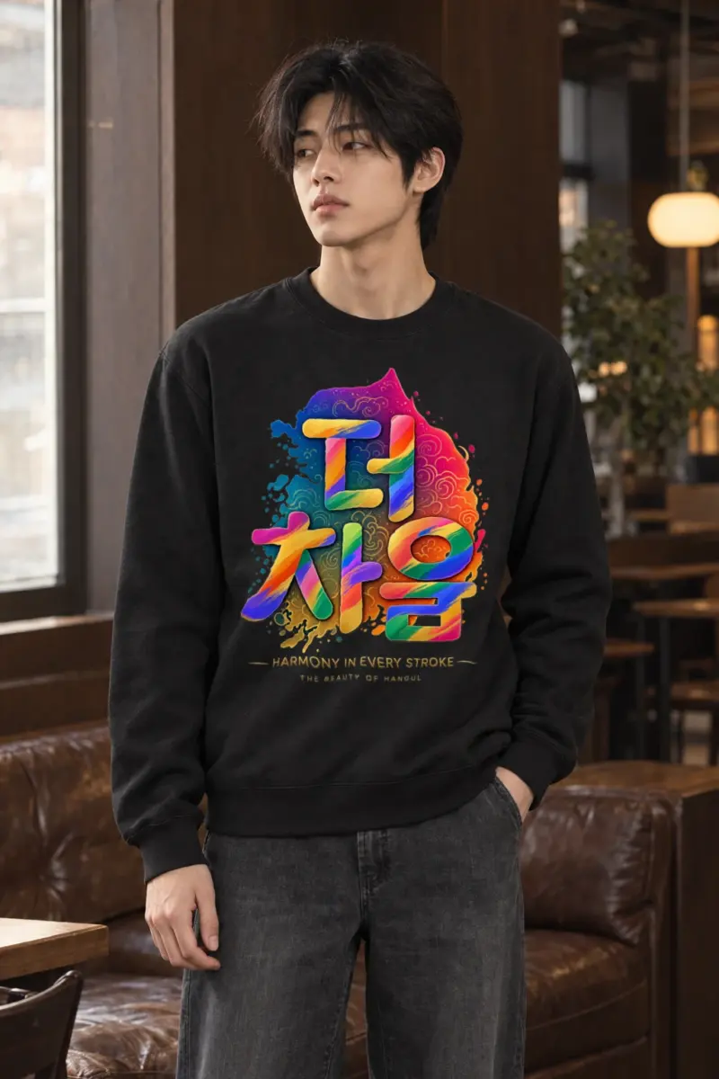 "Harmony In Every Stroke" Heavy Blend Unisex Crewneck Sweatshirt | Gildan 18000
