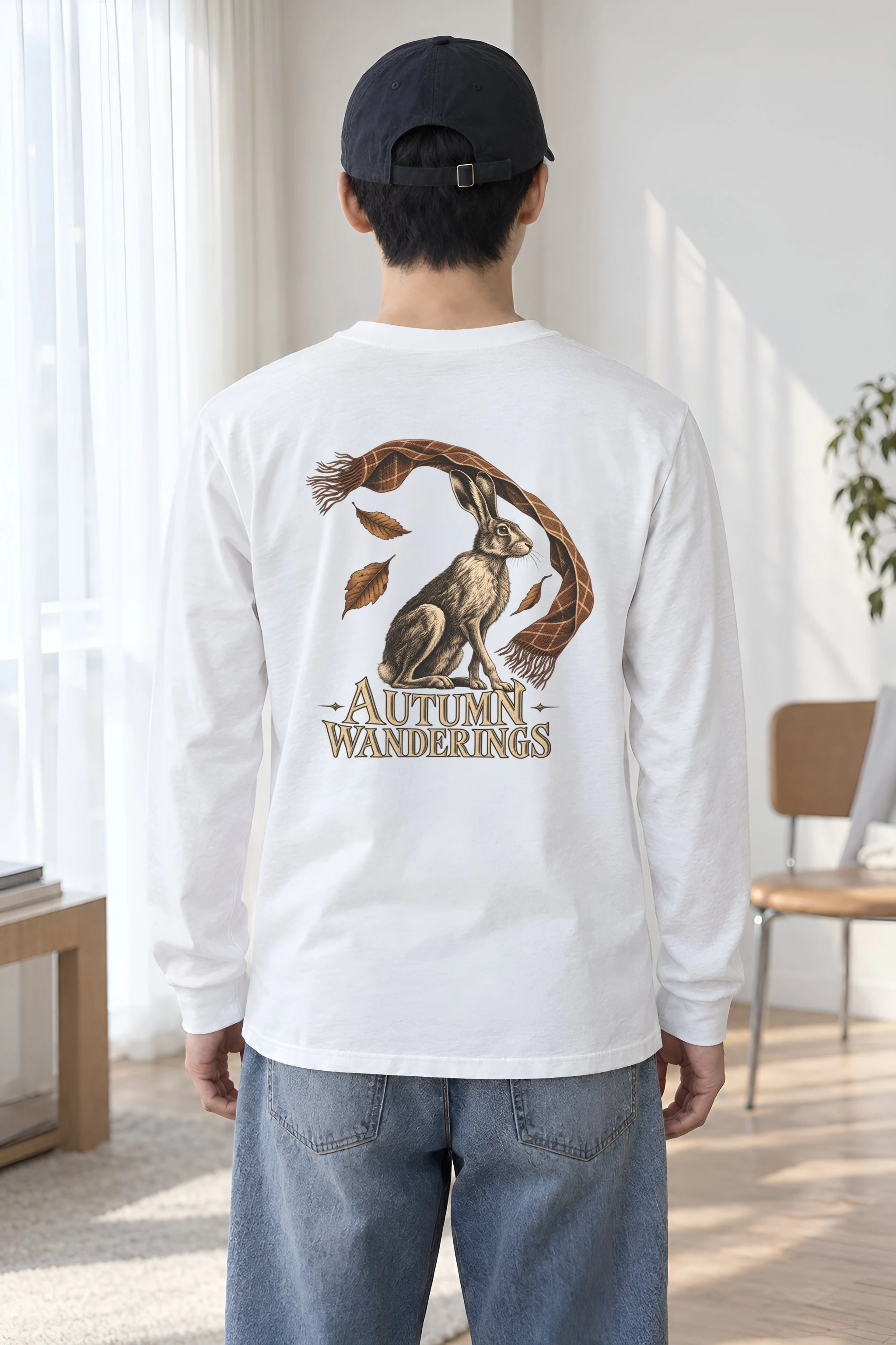 "Harvest Hare" Unisex Longsleeve T-shirt