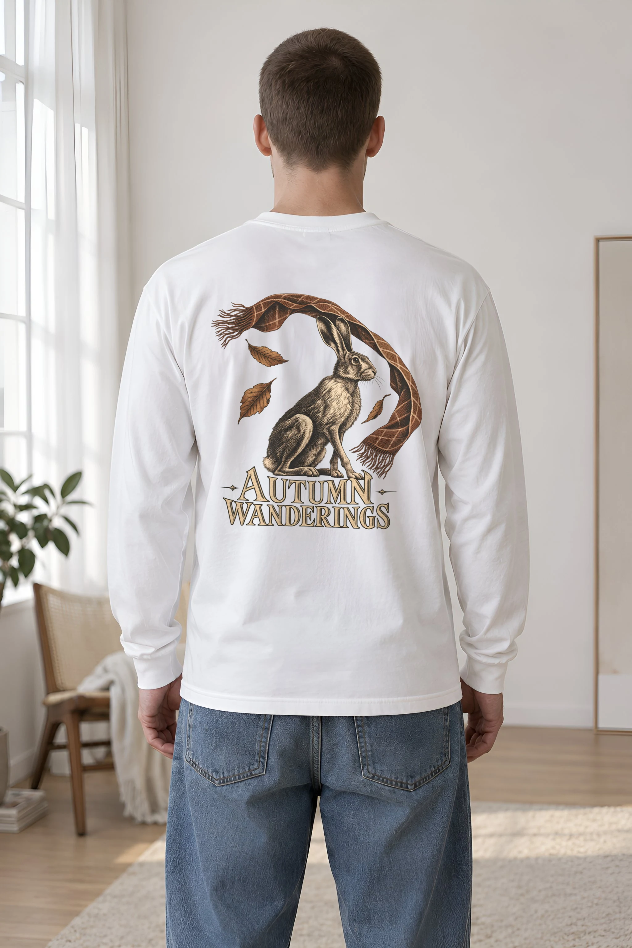"Harvest Hare" Unisex Longsleeve T-shirt