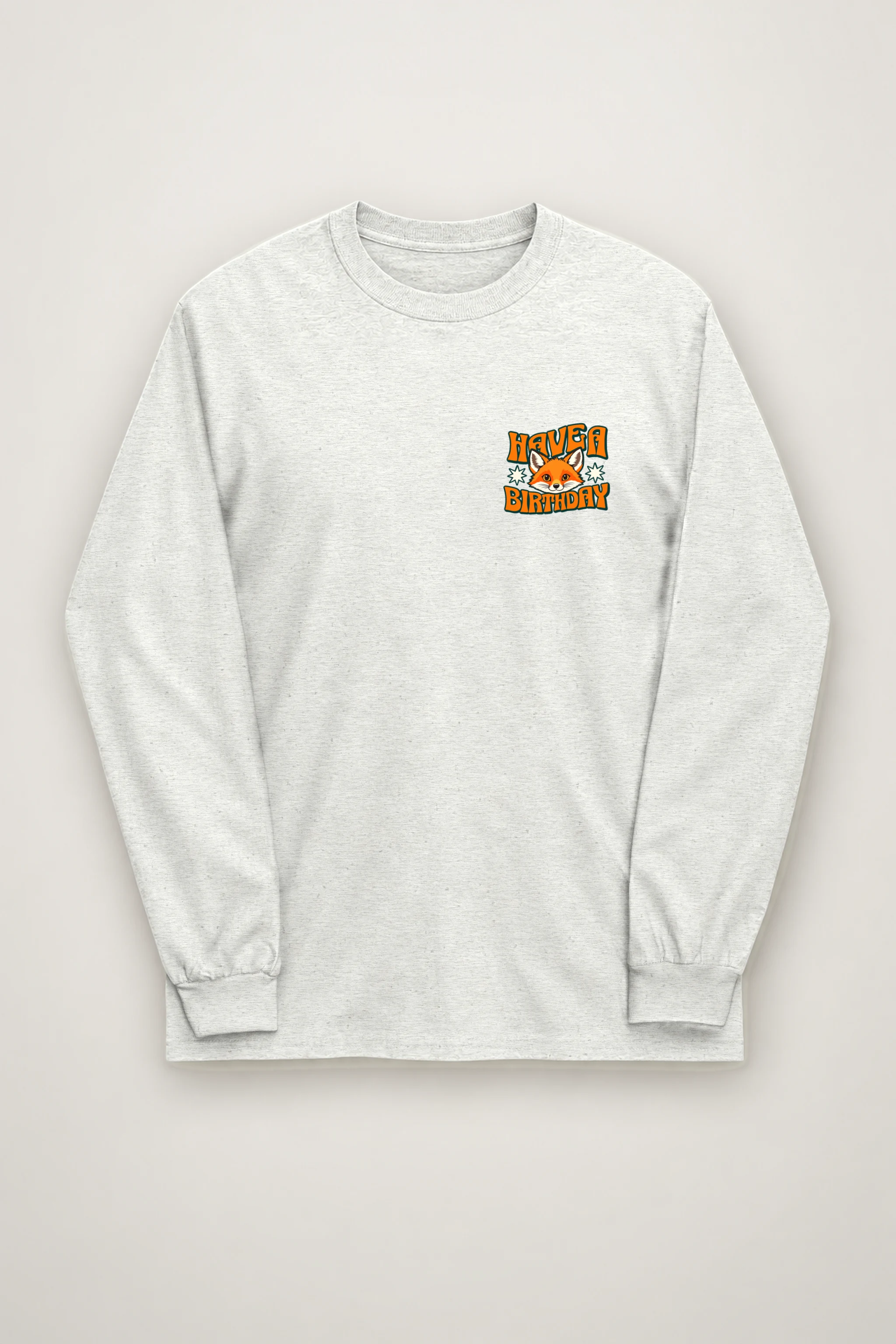 "Have A Foxy Birthday" Unisex Longsleeve T-shirt