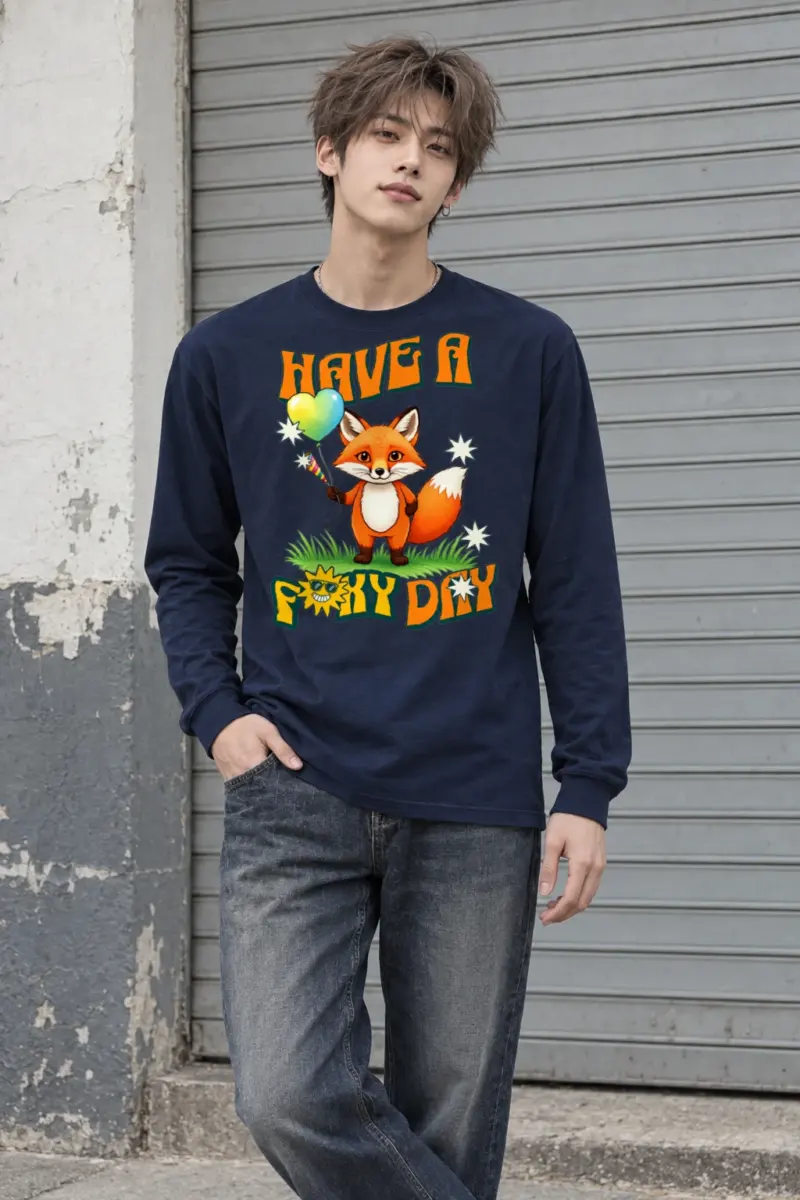 "Have A Foxy Day" Unisex Longsleeve T-shirt