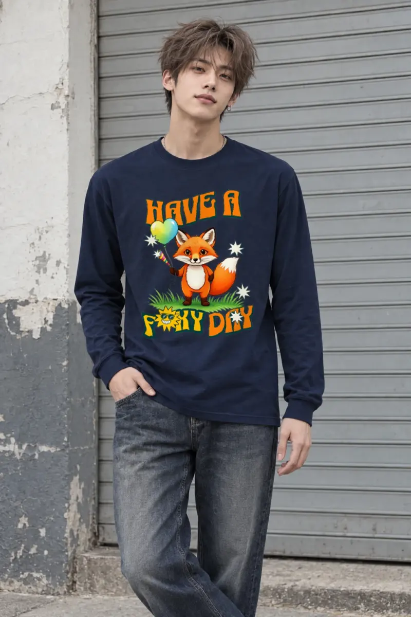 "Have A Foxy Day" Unisex Longsleeve T-shirt