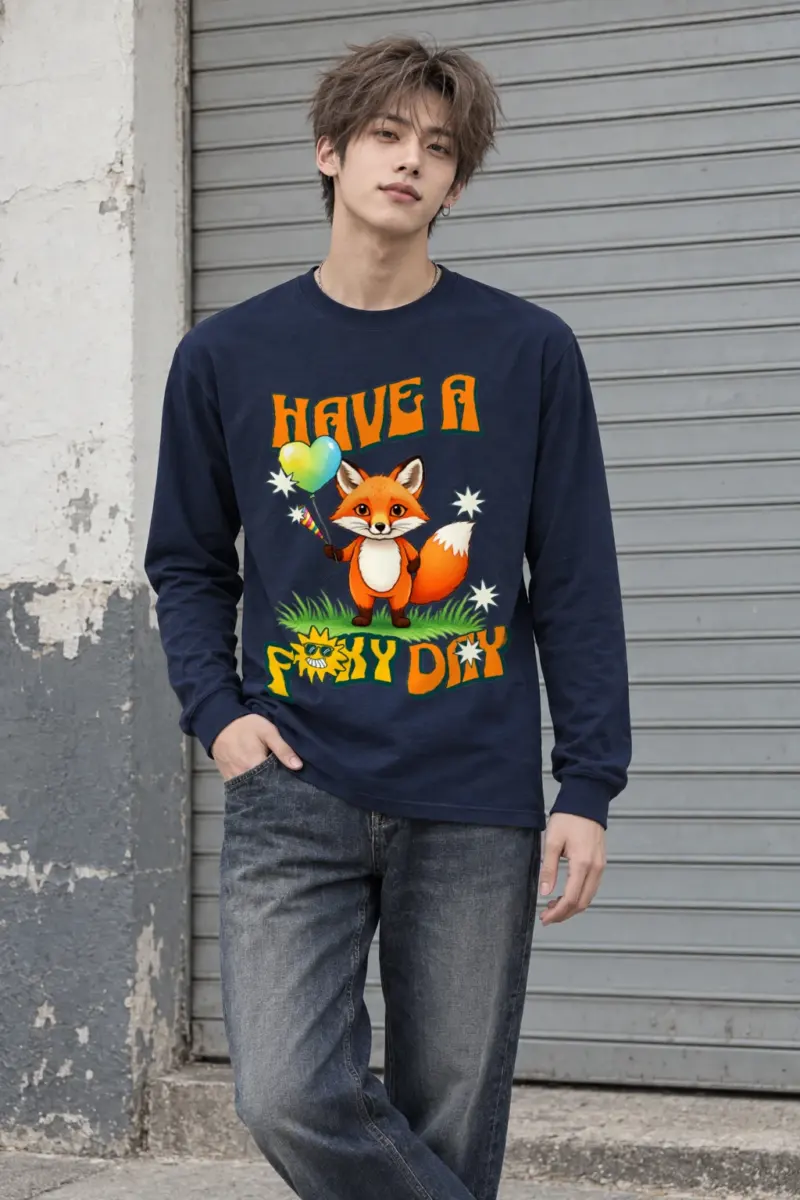 "Have A Foxy Day" Unisex Longsleeve T-shirt