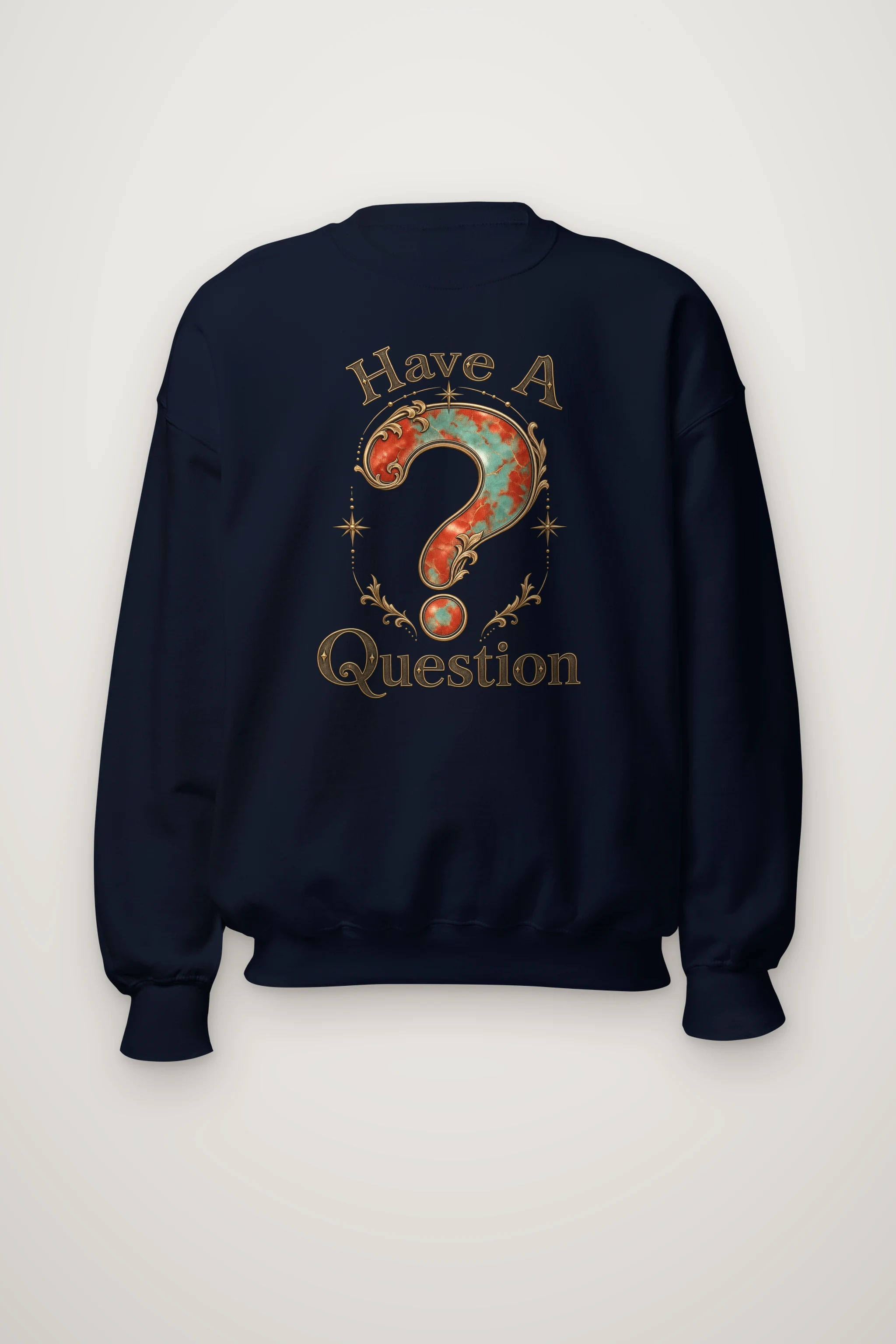 "Have A Question" Heavy Blend Unisex Crewneck Sweatshirt
