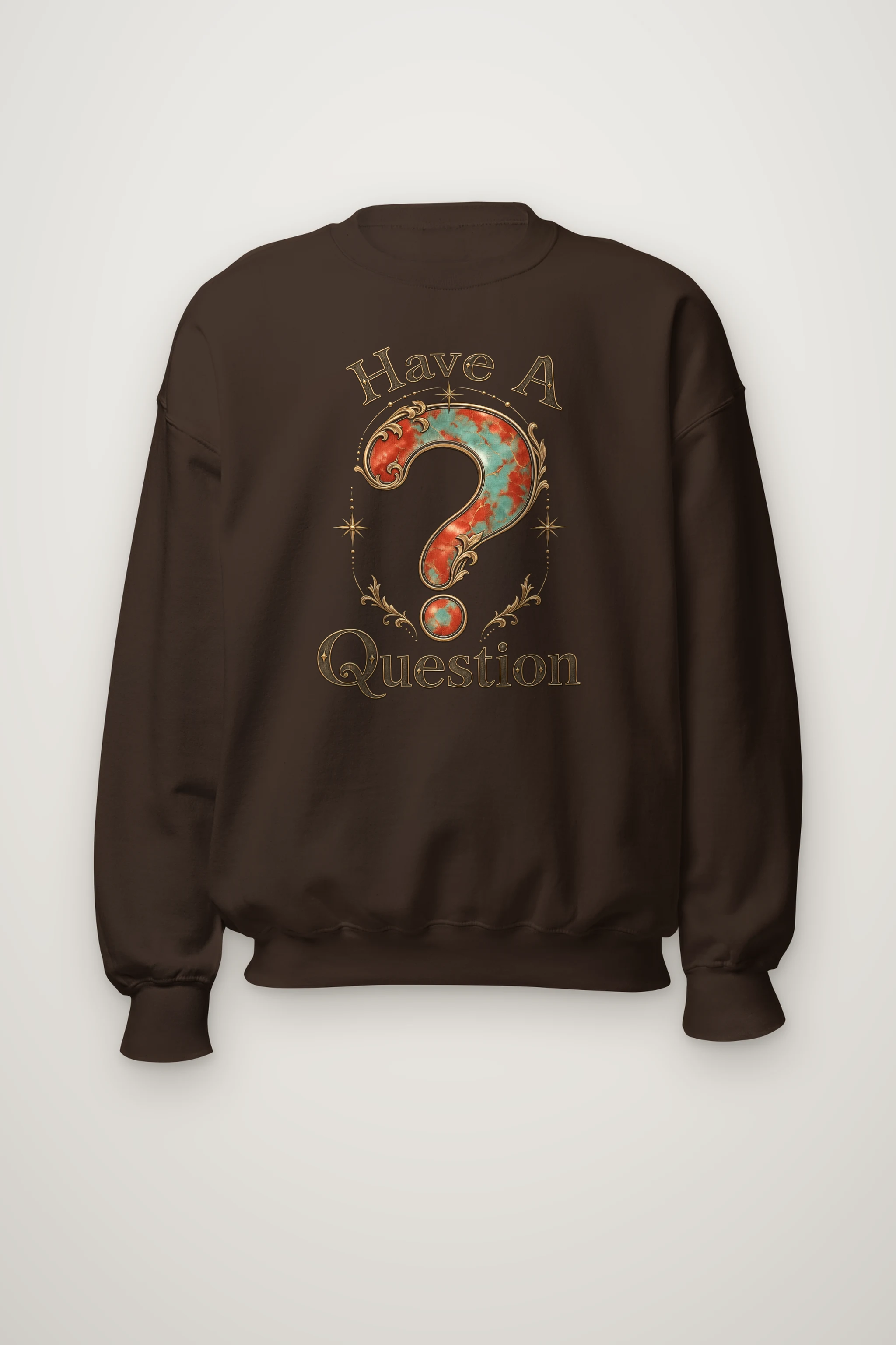 "Have A Question" Heavy Blend Unisex Crewneck Sweatshirt