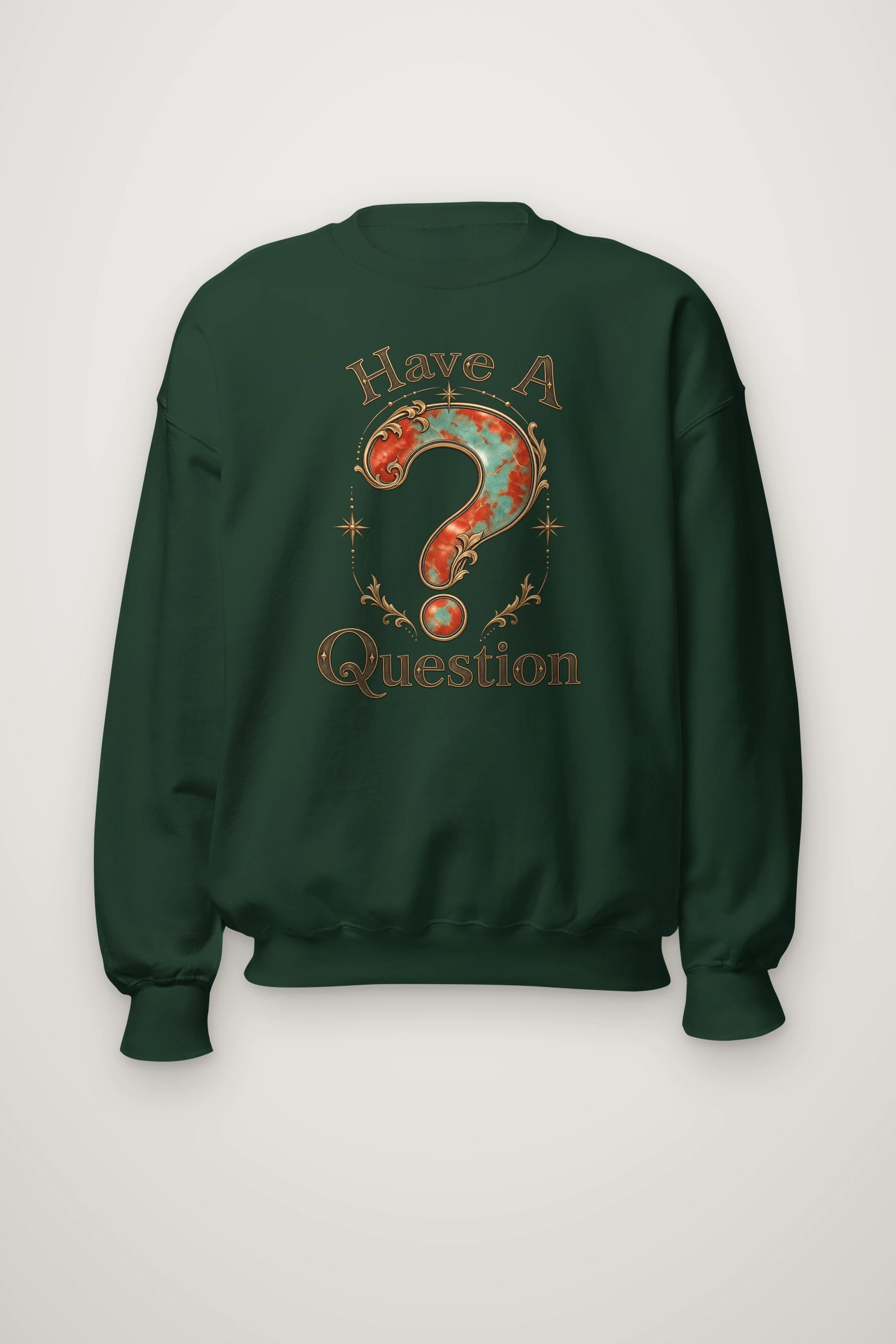 "Have A Question" Heavy Blend Unisex Crewneck Sweatshirt
