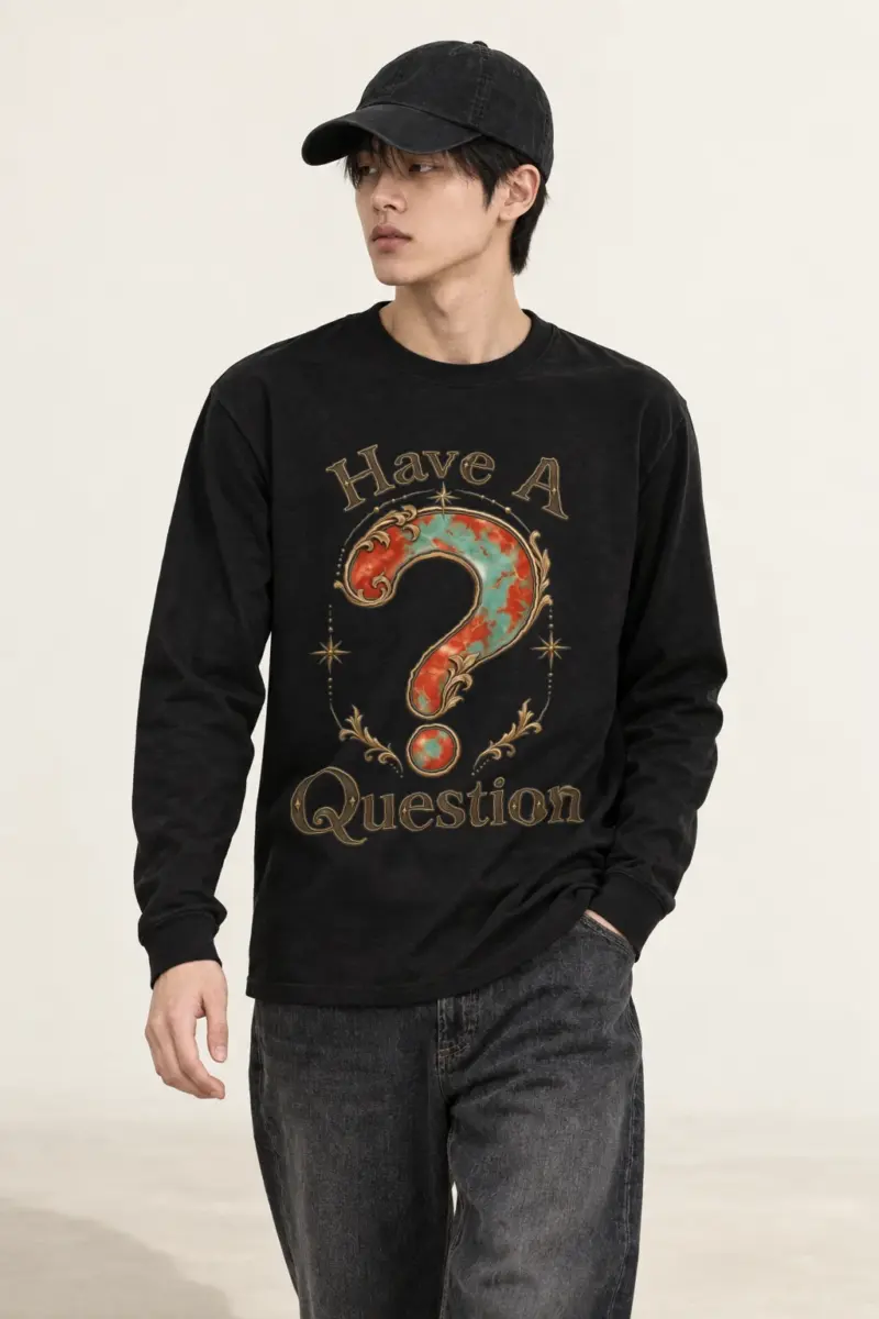 "Have A Question" Unisex Longsleeve T-shirt | Gildan 2400