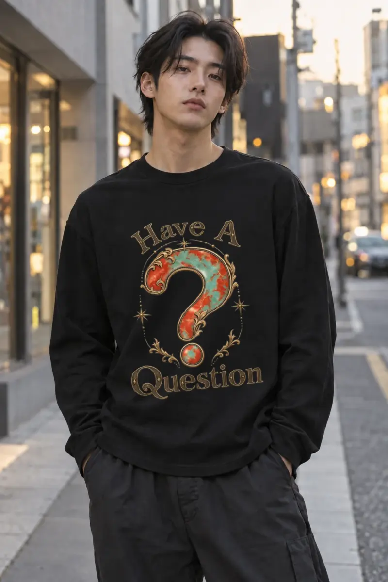 "Have A Question" Unisex Longsleeve T-shirt | Gildan 2400