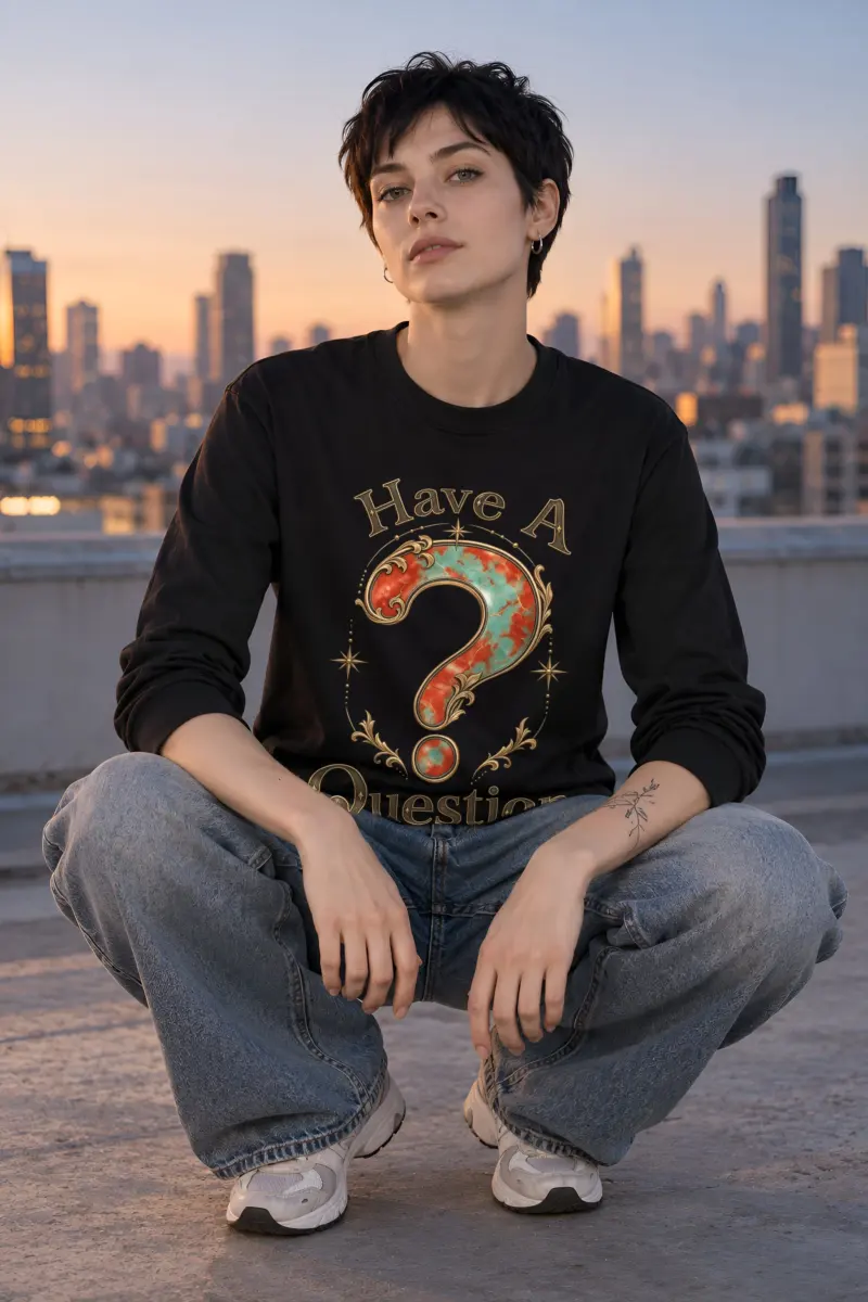 "Have A Question" Unisex Longsleeve T-shirt