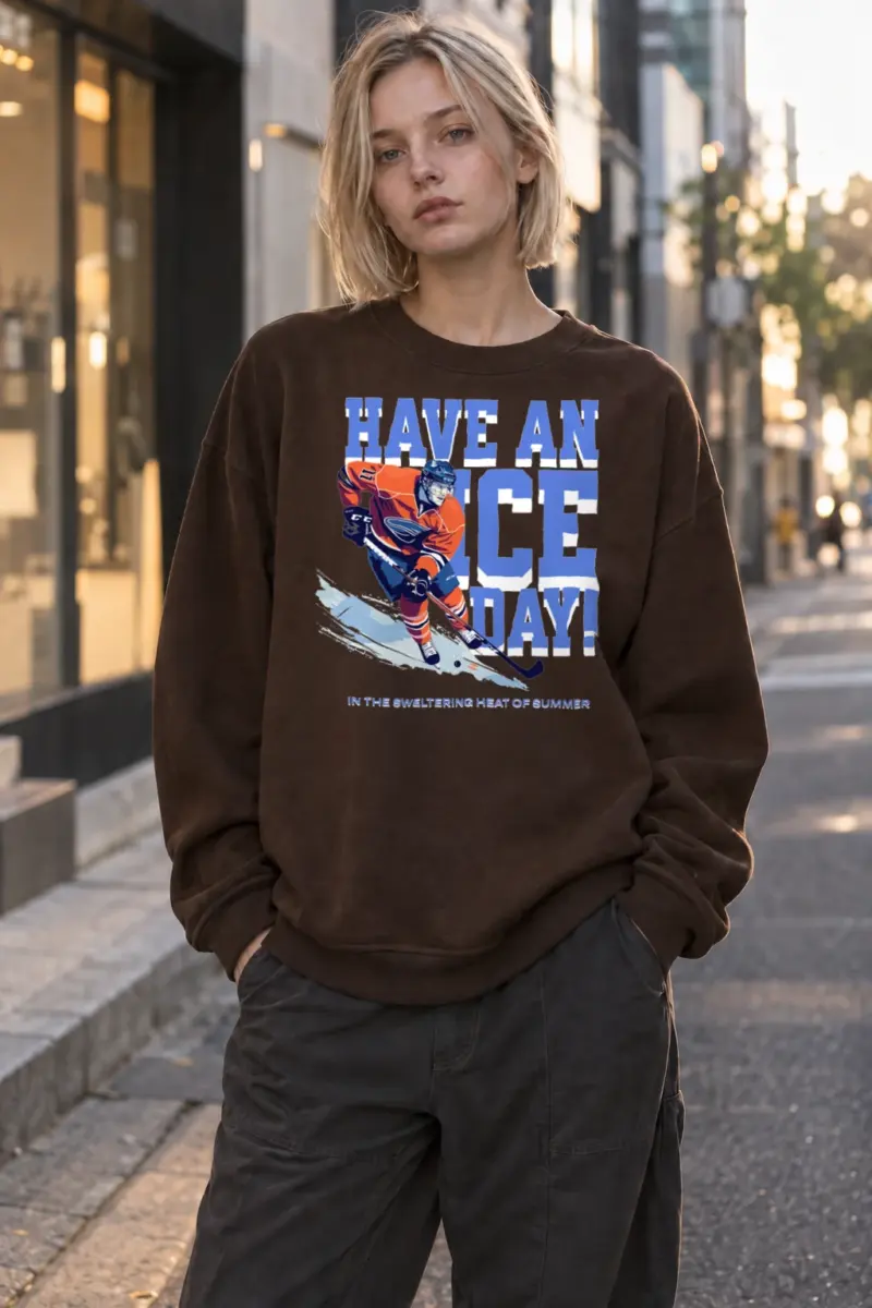 “Have An Ice Day” Heavy Blend Unisex Crewneck Sweatshirt | Gildan 18000