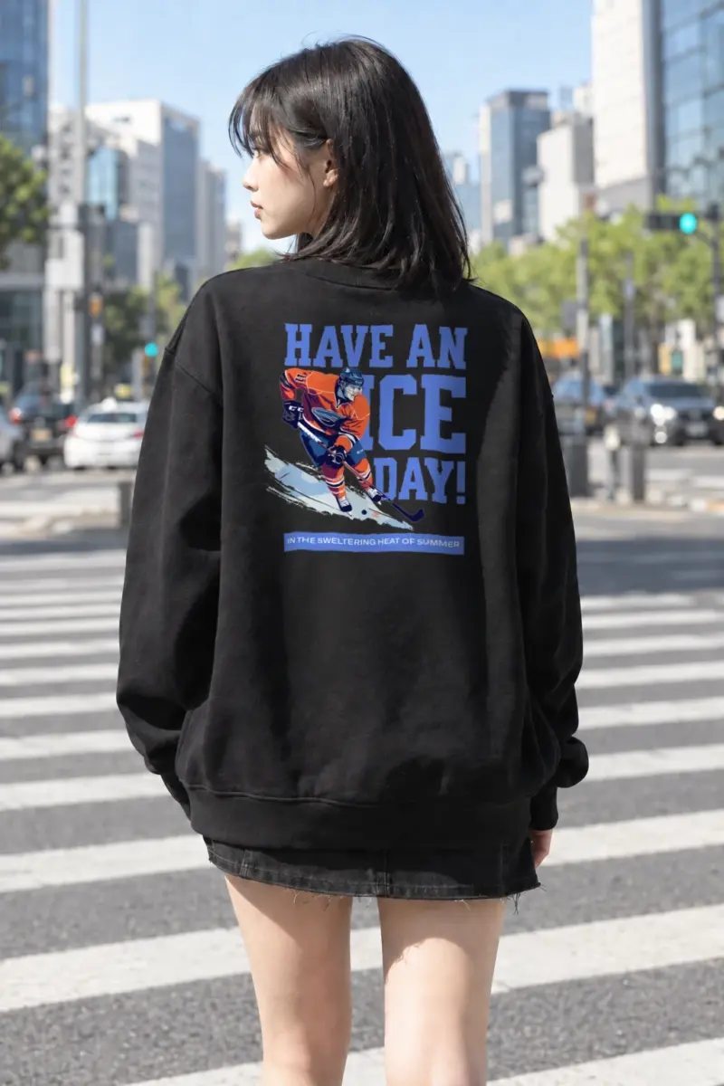 “Have An Ice Day” Heavy Blend Unisex Crewneck Sweatshirt | Gildan 18000