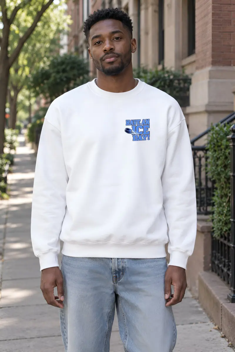 "Have An Ice Day" Heavy Blend Unisex Crewneck Sweatshirt