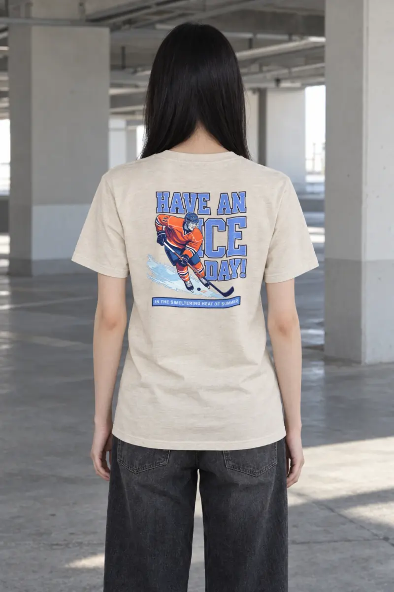 "Have An Ice Day" Heavyweight Unisex Crewneck T-shirt