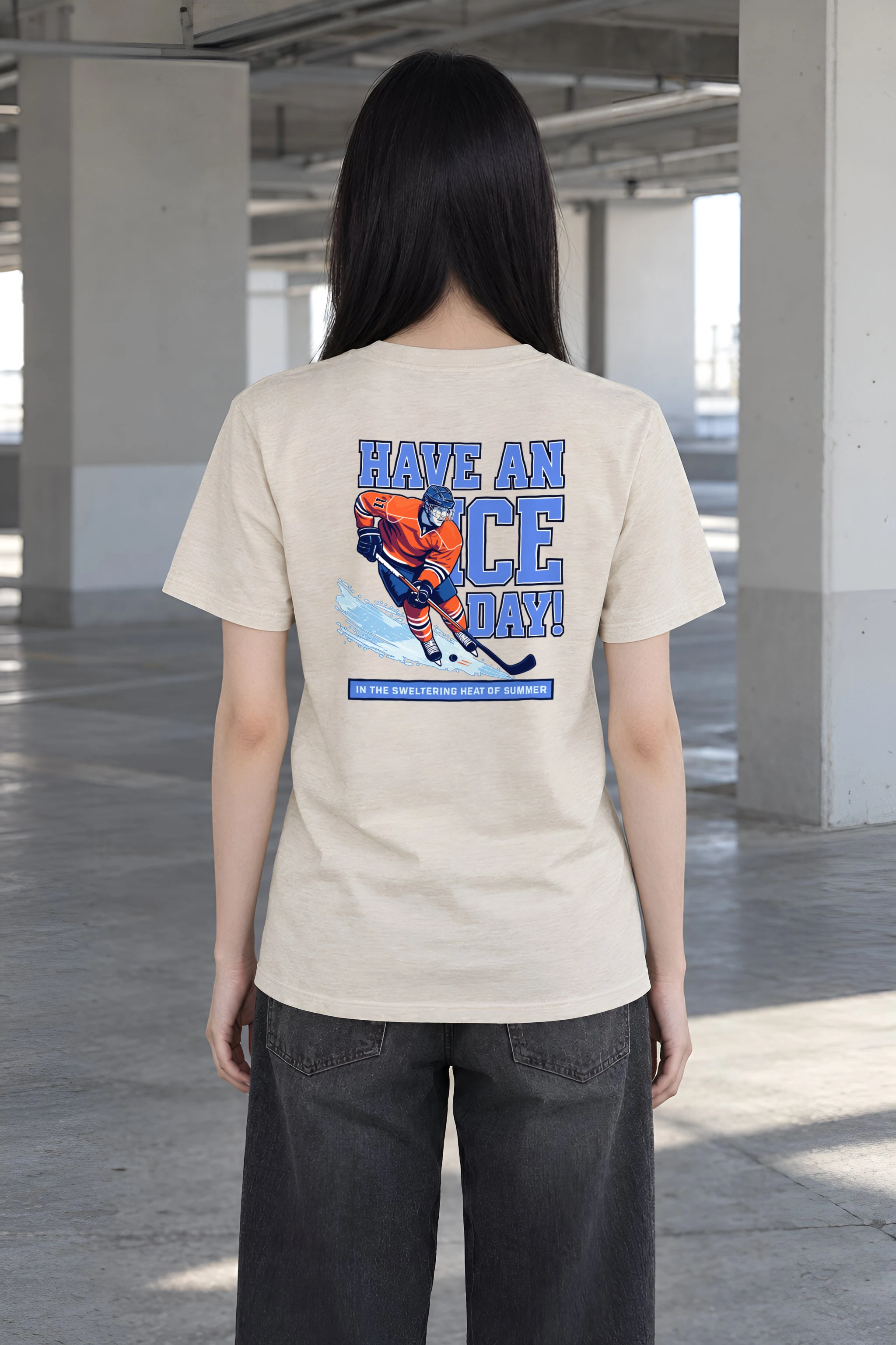 "Have An Ice Day" Heavyweight Unisex Crewneck T-shirt