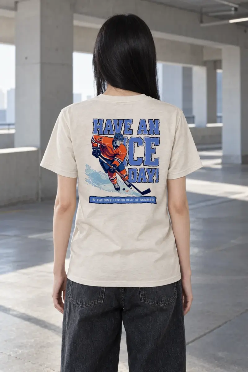 "Have An Ice Day" Heavyweight Unisex Crewneck T-shirt | Gildan 5000