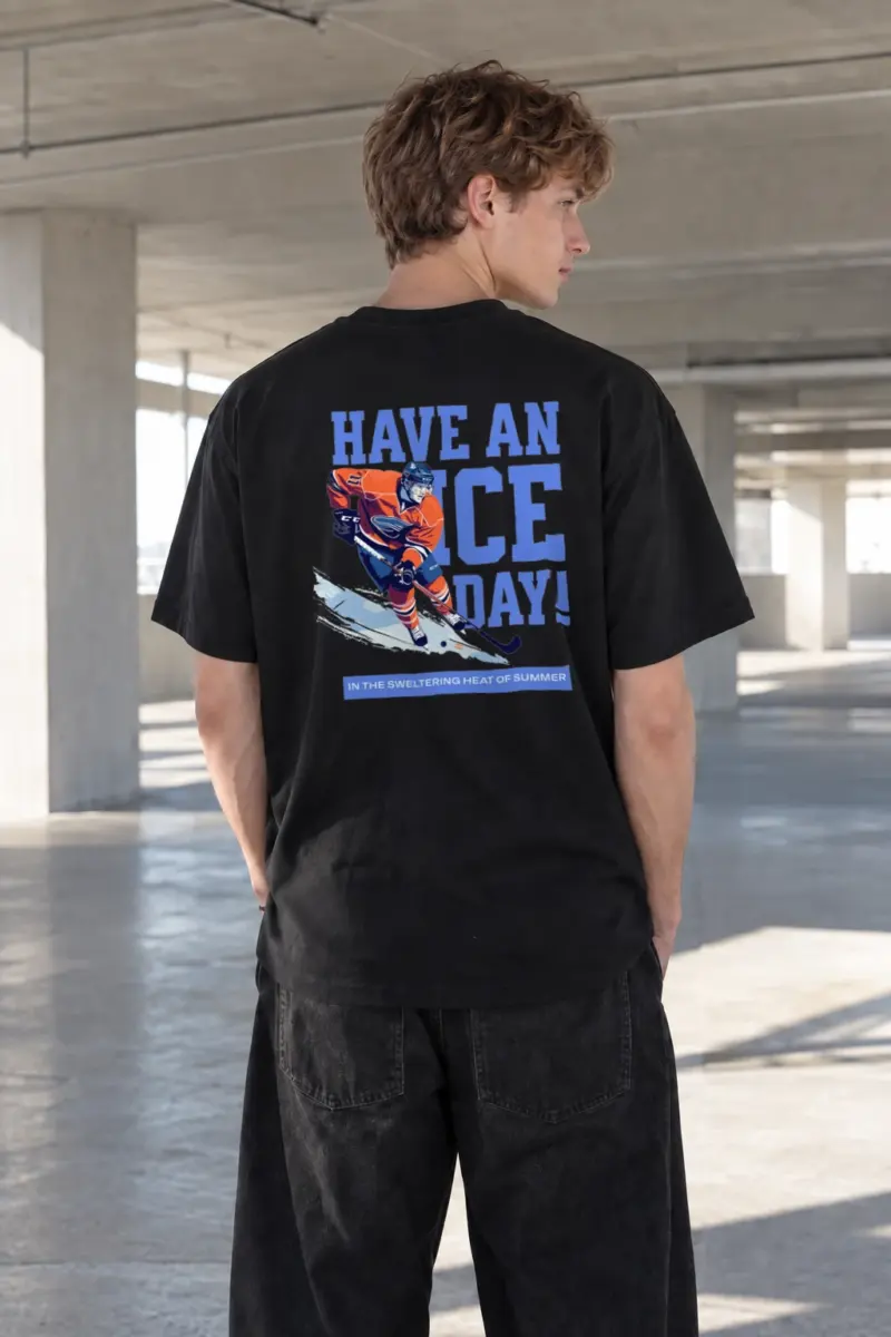 "Have An Ice Day" Heavyweight Unisex Crewneck T-shirt | Gildan 5000